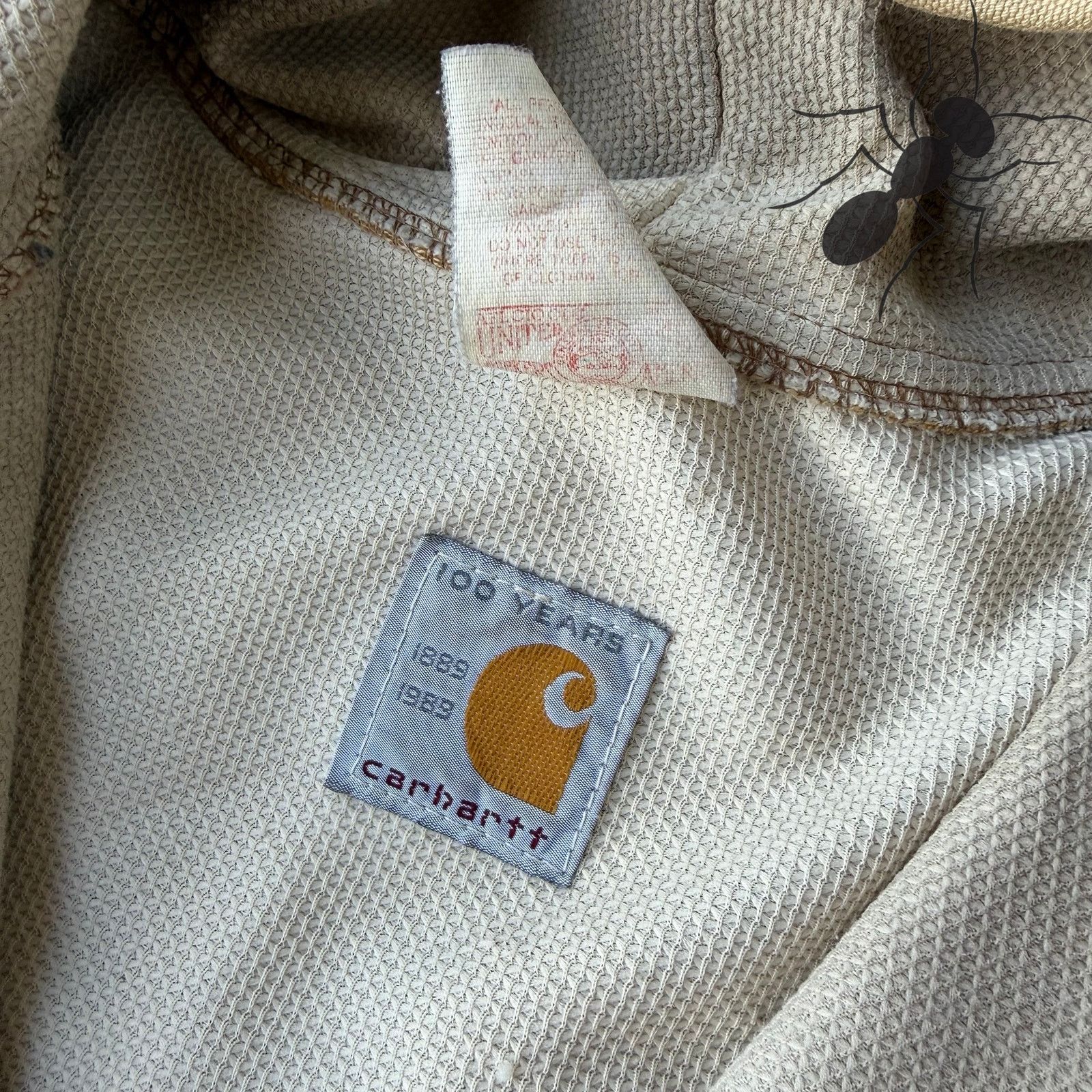 Carhartt × Vintage Carhartt JR106 brown 100 years hooded work wear jacket Size US L / EU 52-54 / 3 - 8 Thumbnail
