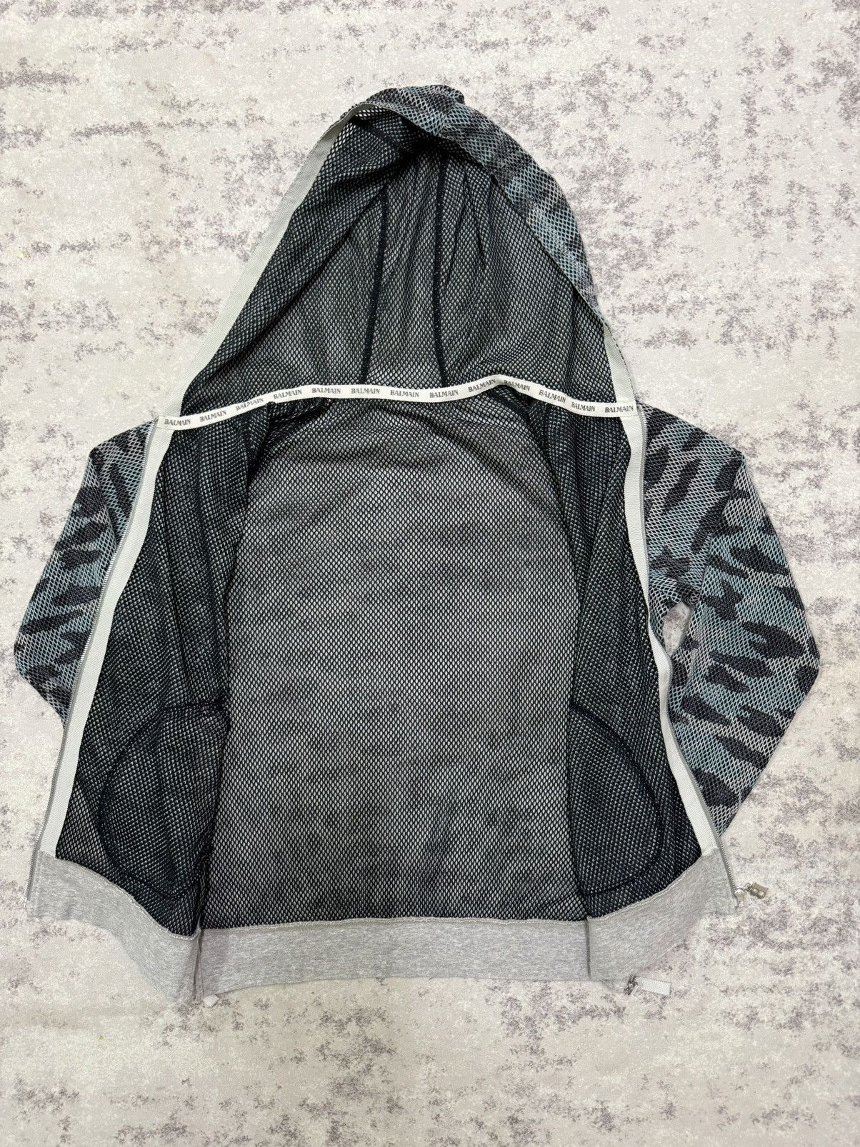 Balmain Balmain Paris Ishikawa Design Camo Hoodie Zip Up Sweater Size S / US 4 / IT 40 - 7 Thumbnail