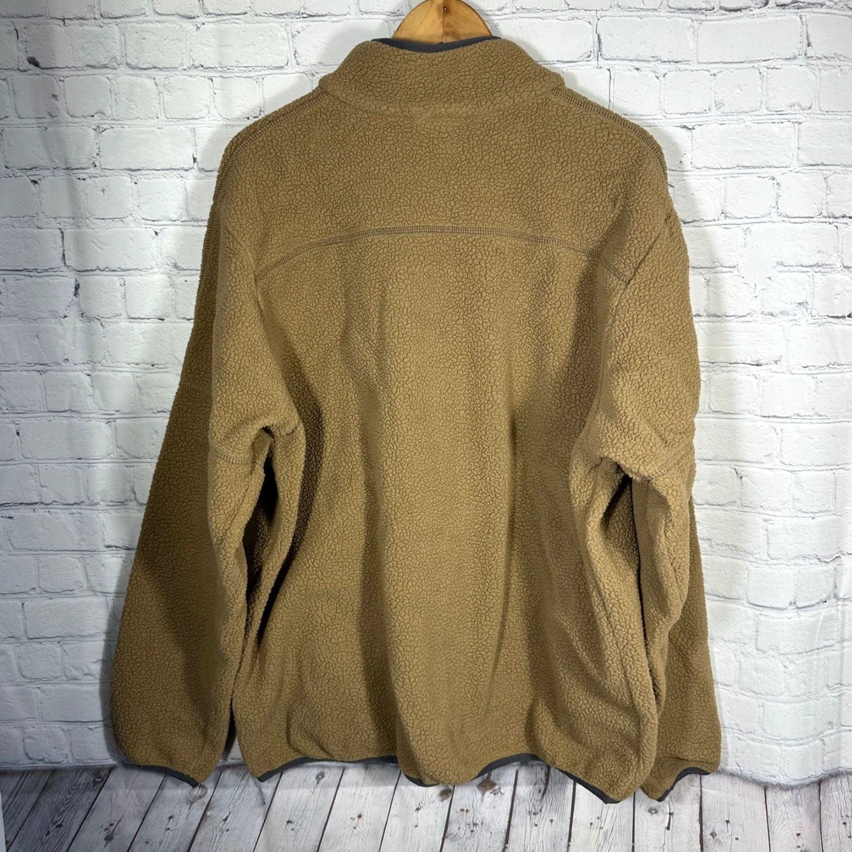 Vintage Columbia Mens Sherpa Fleece Jacket Tan Brown Full Zip Stand-Up Collar XL Size US XL / EU 56 / 4 - 5 Thumbnail