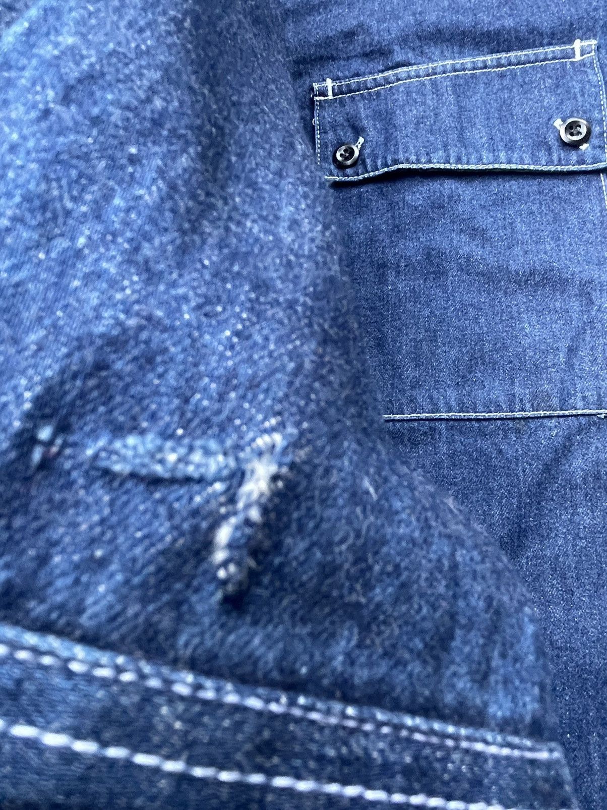 Japanese Brand × Vintage Vintage Flandre Denim Shirt Size US M / EU 48-50 / 2 - 18 Thumbnail