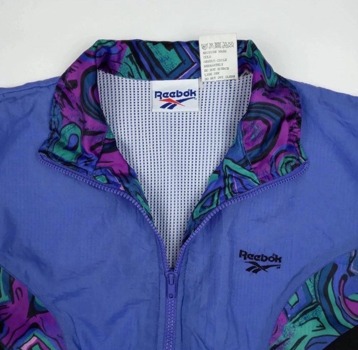 Reebok REEBOK Vintage Windbreaker JacketWomen's Size Small Zip Up Size S / US 4 / IT 40 - 6 Thumbnail