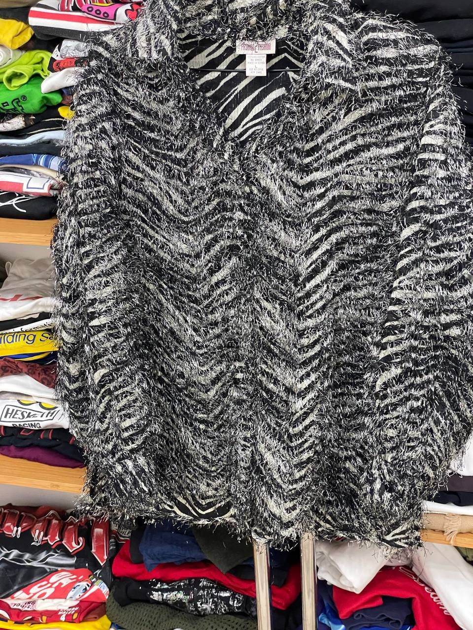 Other Vintage Faux Fur Jacket Size L / US 10 / IT 46 - 6 Thumbnail