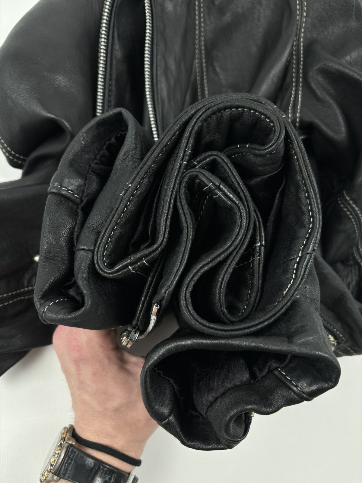Other VTG NORTHBOUND LEATHER 6000 Contoured Canada BDSM Full-Zip Jacket Bomber 12 Size M / US 6-8 / IT 42-44 - 16 Thumbnail