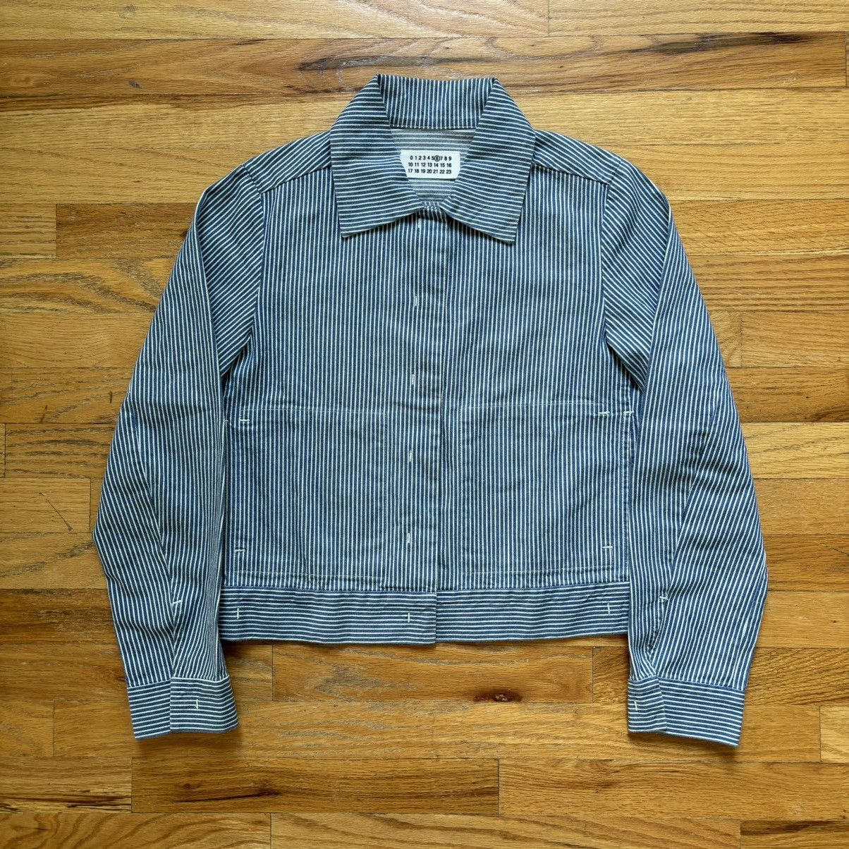 SS2000 Striped Concealed Pocket Jacket