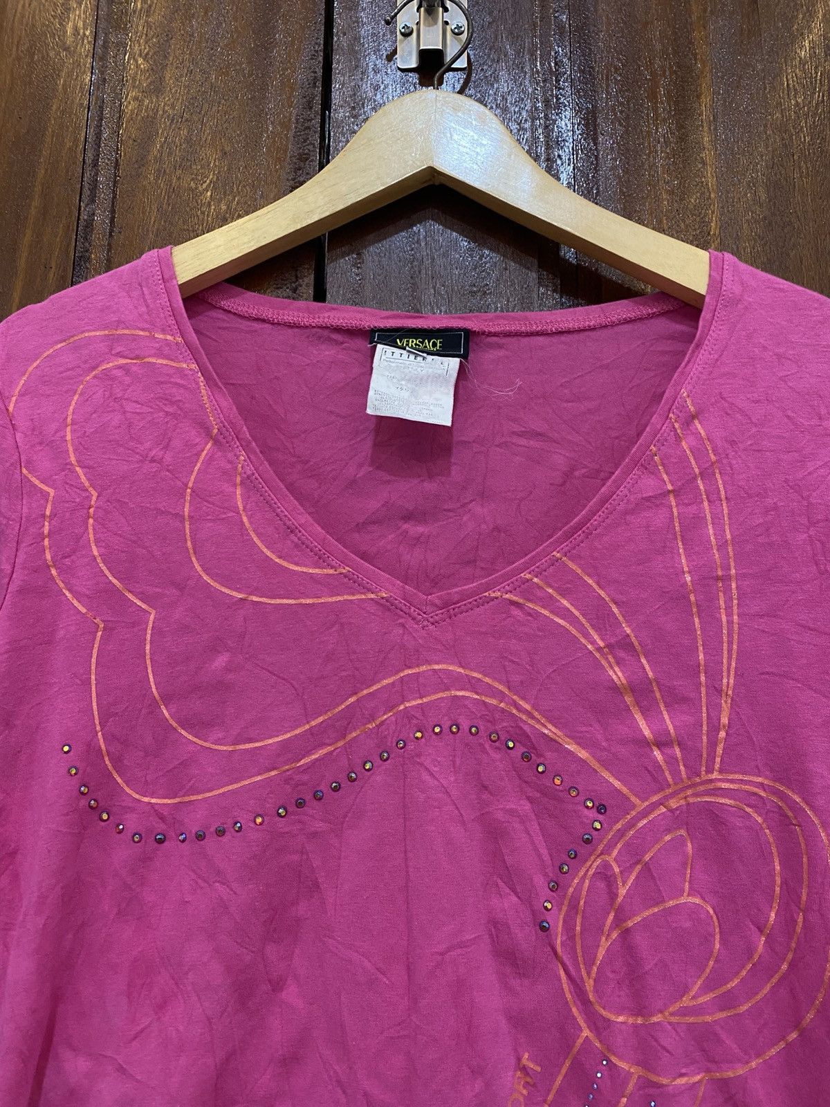 Versace Jeans Couture Versace JC Longsleeve Pink Size US XL / EU 56 / 4 - 5 Thumbnail