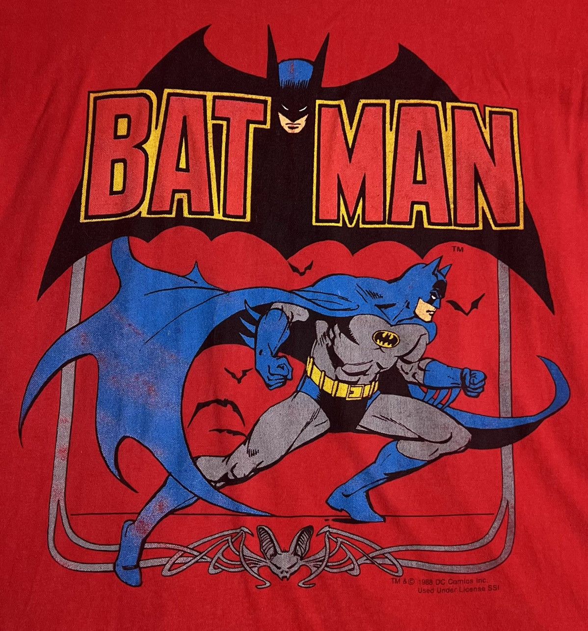 DC Comics × Vintage Vintage Batman T-shirt Size US XL / EU 56 / 4 - 2 Thumbnail