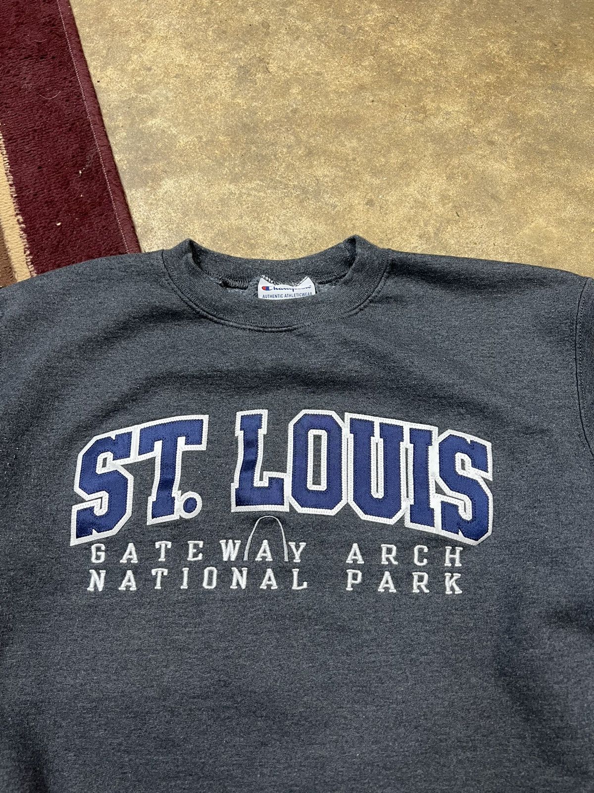 Champion × Vintage Y2K Champion St Louis Gateway Arch National Park Sweatshirt Size US M / EU 48-50 / 2 - 2 Thumbnail