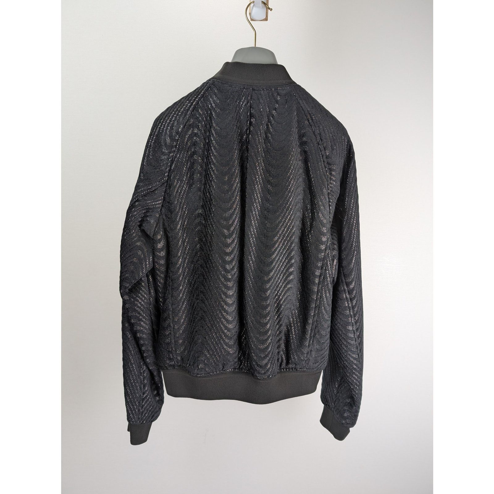 Tom Ford o1rshd1 Wave Jacquard Bomber Jacket in black Size US L / EU 52-54 / 3 - 11 Thumbnail