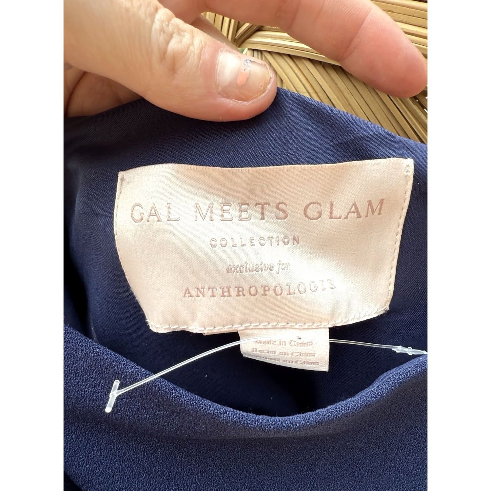 Anthropologie VINTAGE Anthropologie Gal Meets Glam Sylvia One-Shoulder Jumpsuit Size 2 Blue Size 26" / US 2 / IT 38 - 7 Thumbnail