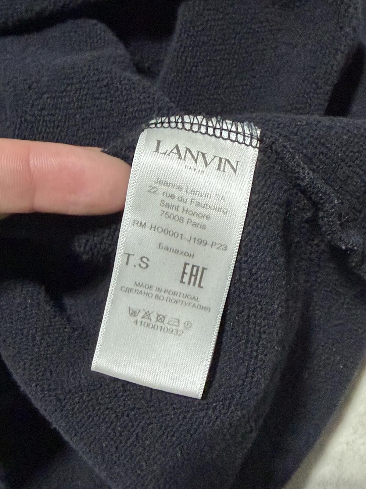 Lanvin Lanvin Embroidered Logo Hoodie - Sz Small Size US S / EU 44-46 / 1 - 6 Thumbnail