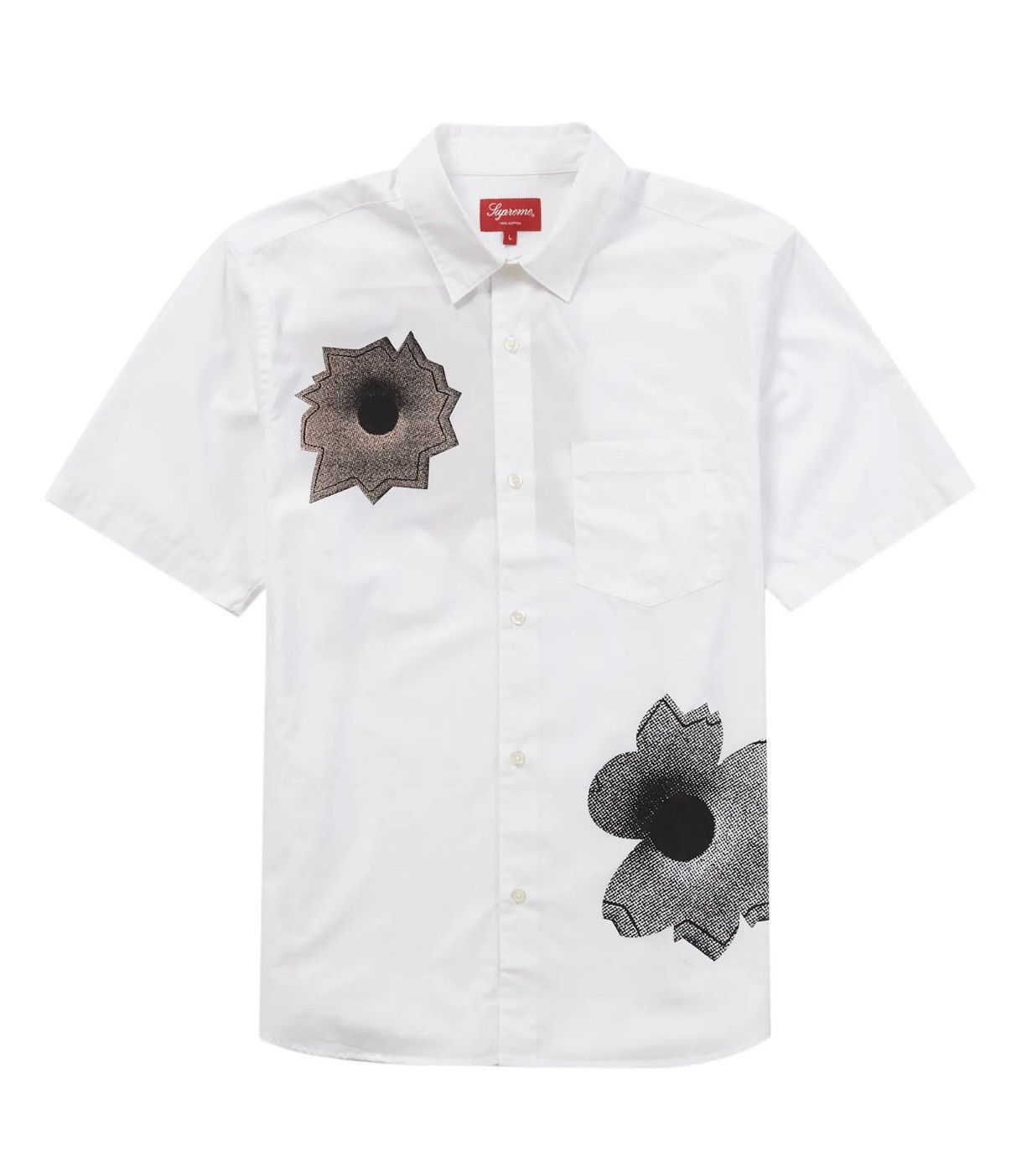 Supreme Supreme Nate Lowman S/S 22 Shirt White Size US M / EU 48-50 / 2 - 1 Thumbnail