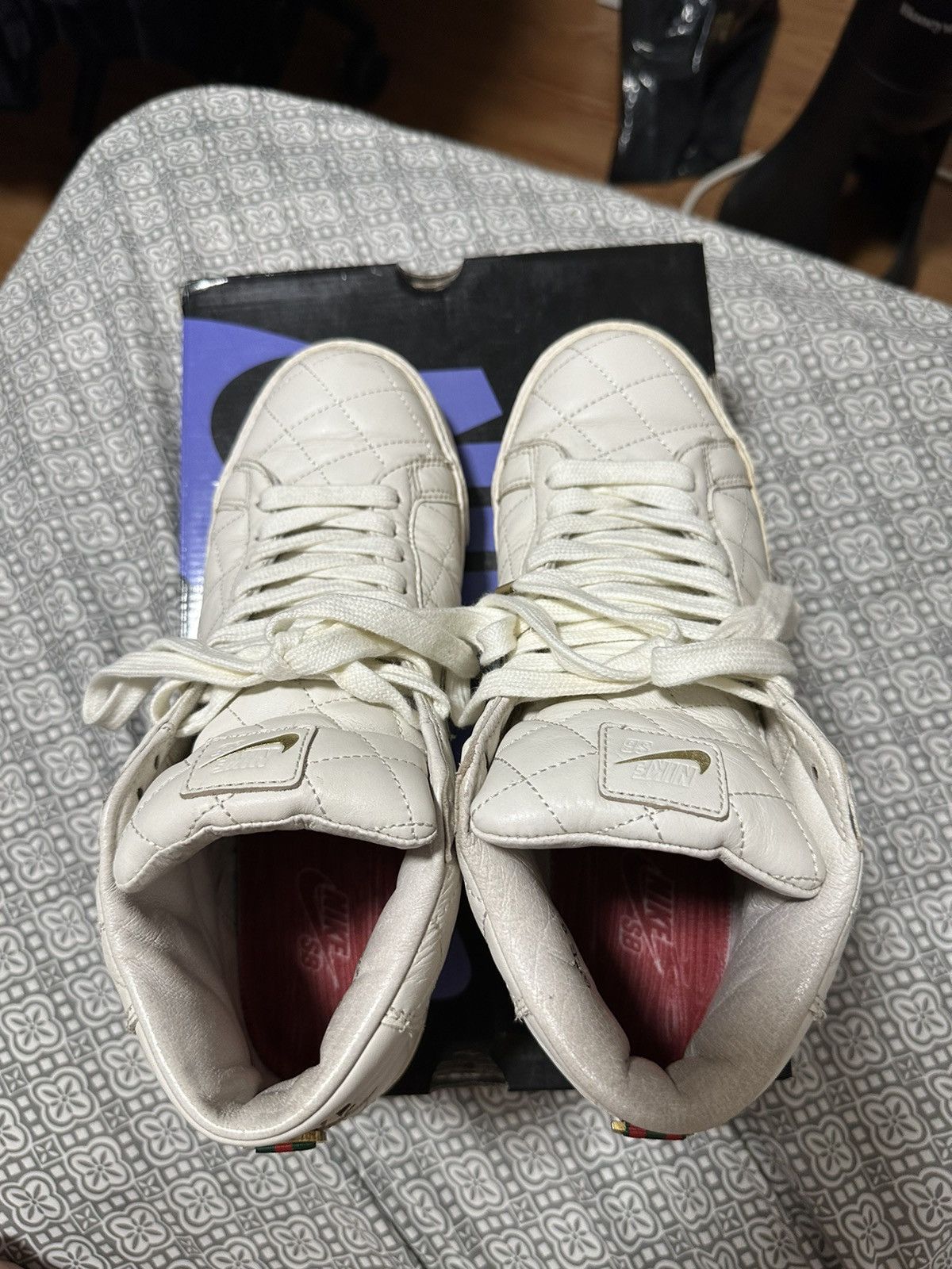 Nike × Supreme Supreme x Nike SB Blazer “Sail White” Size US 9 / EU 42 - 3 Thumbnail