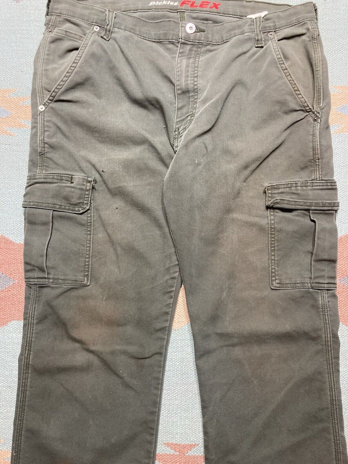 Dickies × Vintage dickies flex carpenter jeans canvas cargo baggy skater 37x33 Size US 37 - 7 Thumbnail