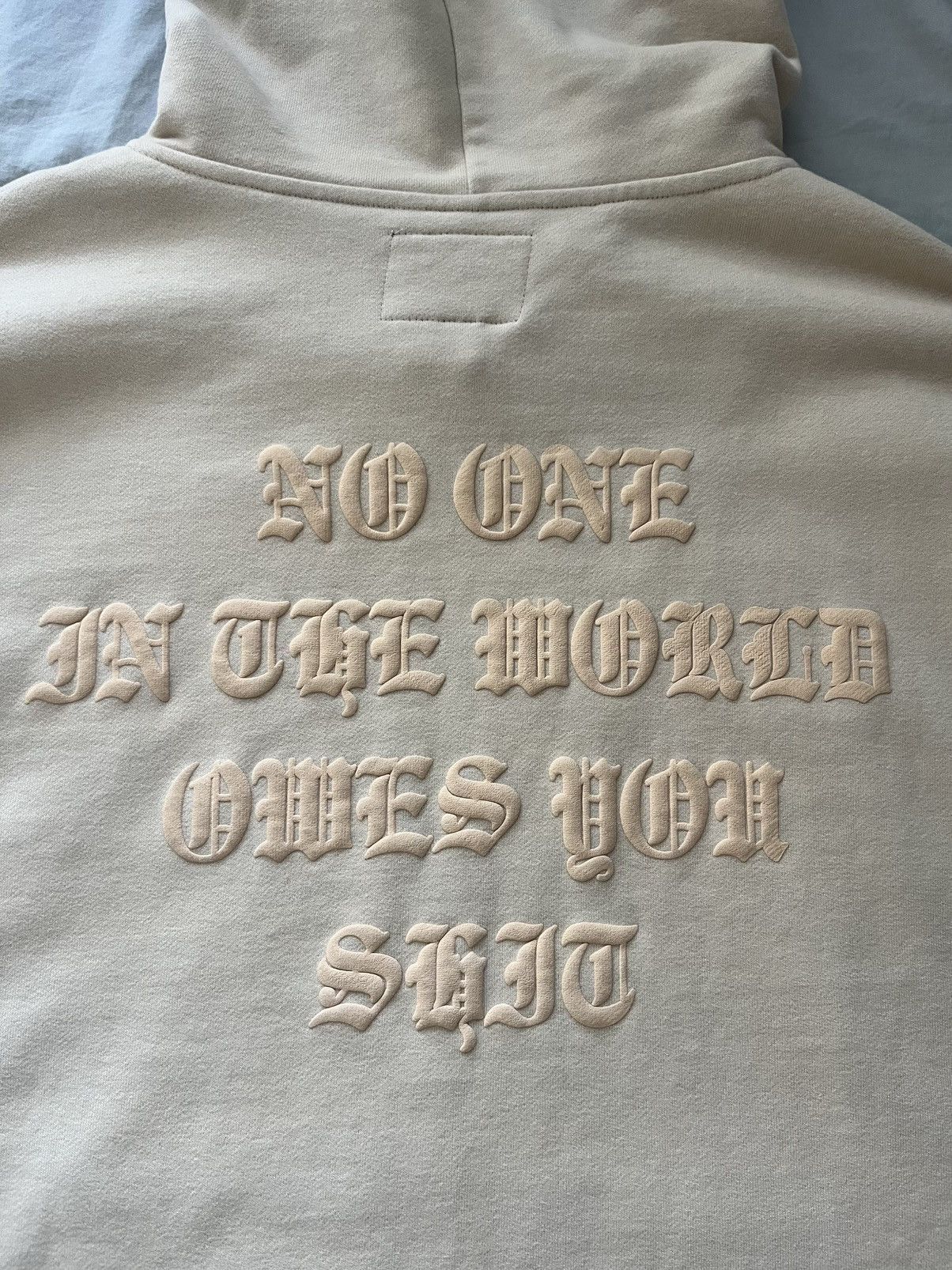 Menace Menace Cream Cross Heavyweight Zip Up Size L Size US L / EU 52-54 / 3 - 5 Thumbnail