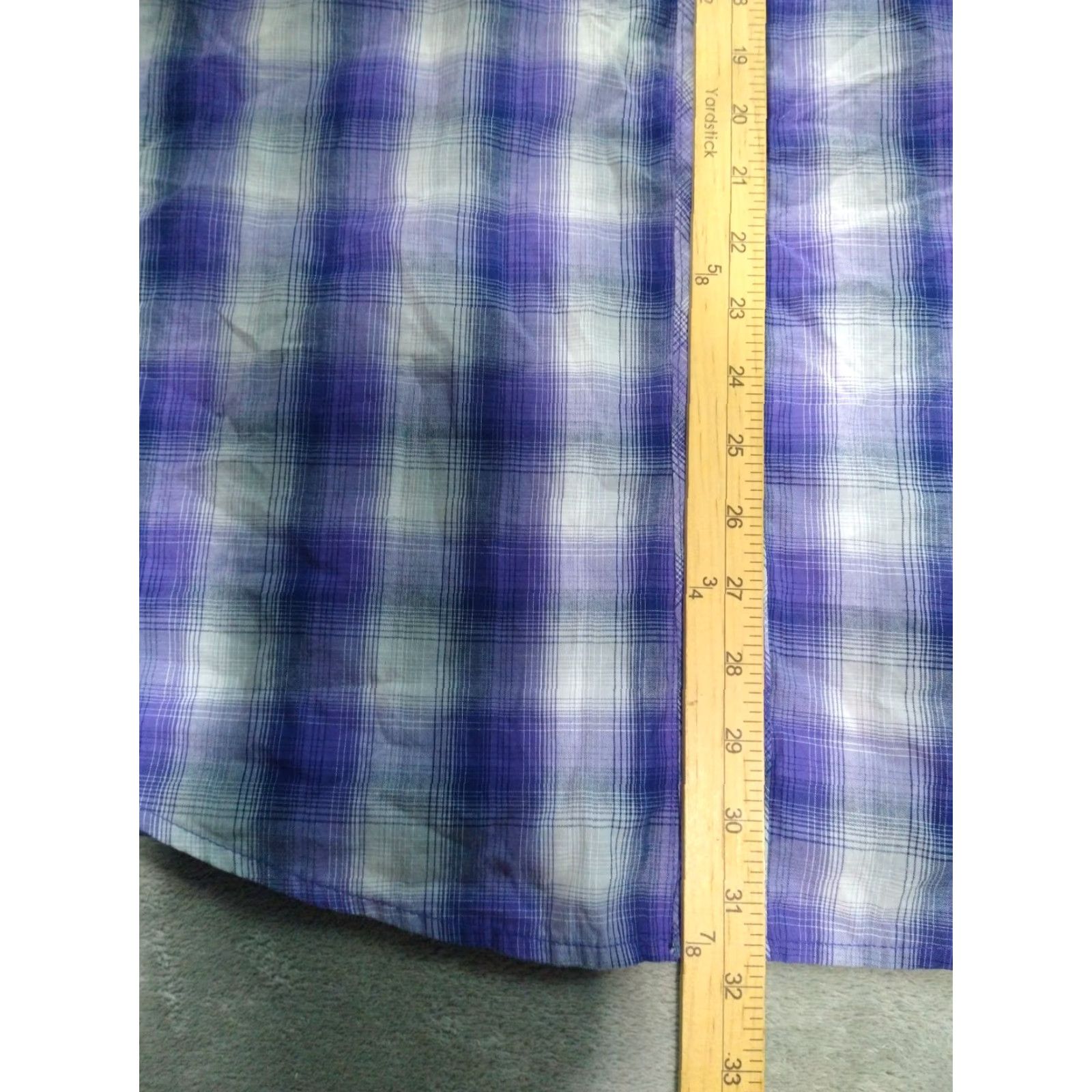 Wrangler VINTAGE Wrangler Pearl Snap Shirt Womens Big 3X Purple Plaid Western Bag? Size XXL / US 16-18 / IT 52-54 - 3 Thumbnail