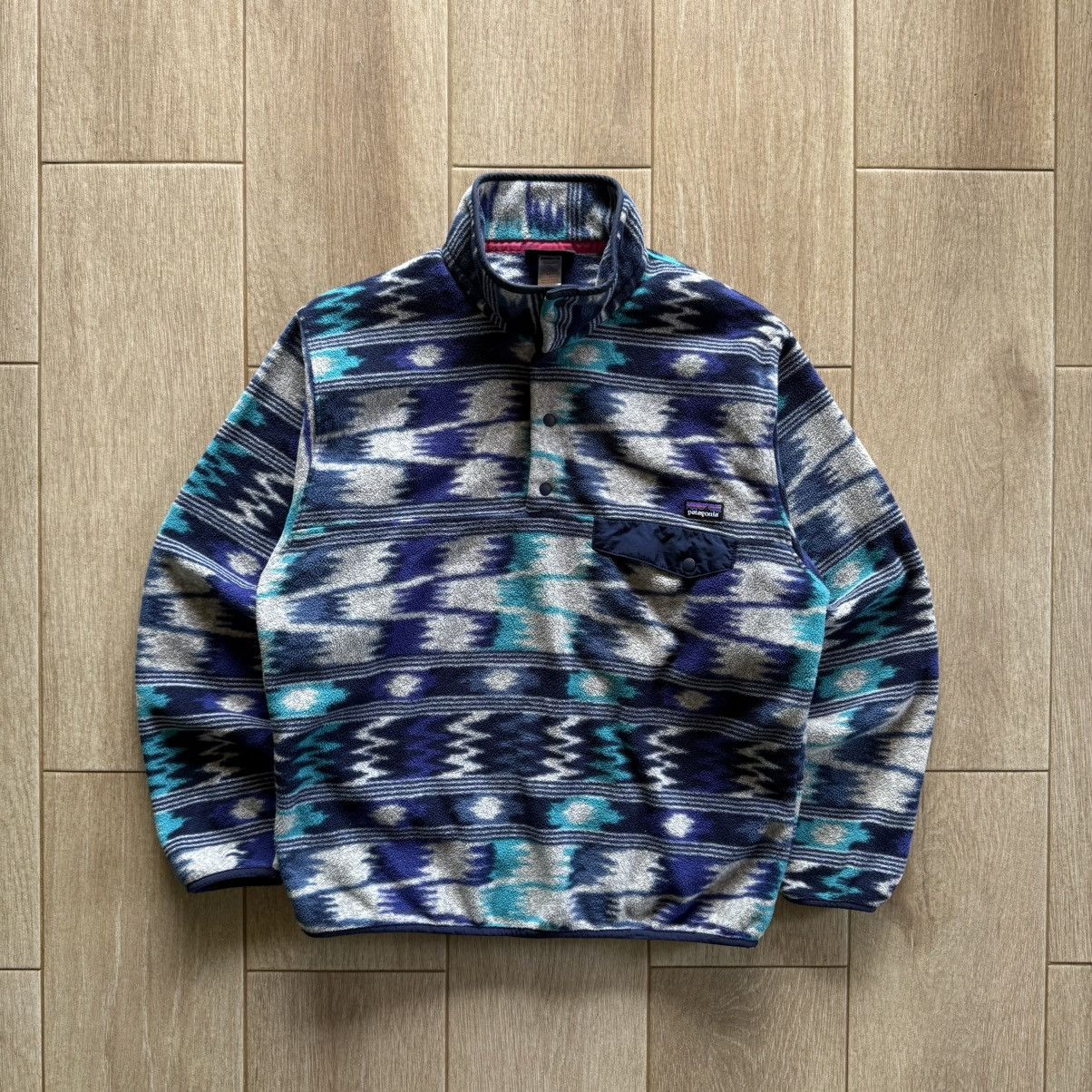Patagonia Patagonia Blue tribal Pattern Snap-T Sweater Size US M / EU 48-50 / 2 - 1 Thumbnail