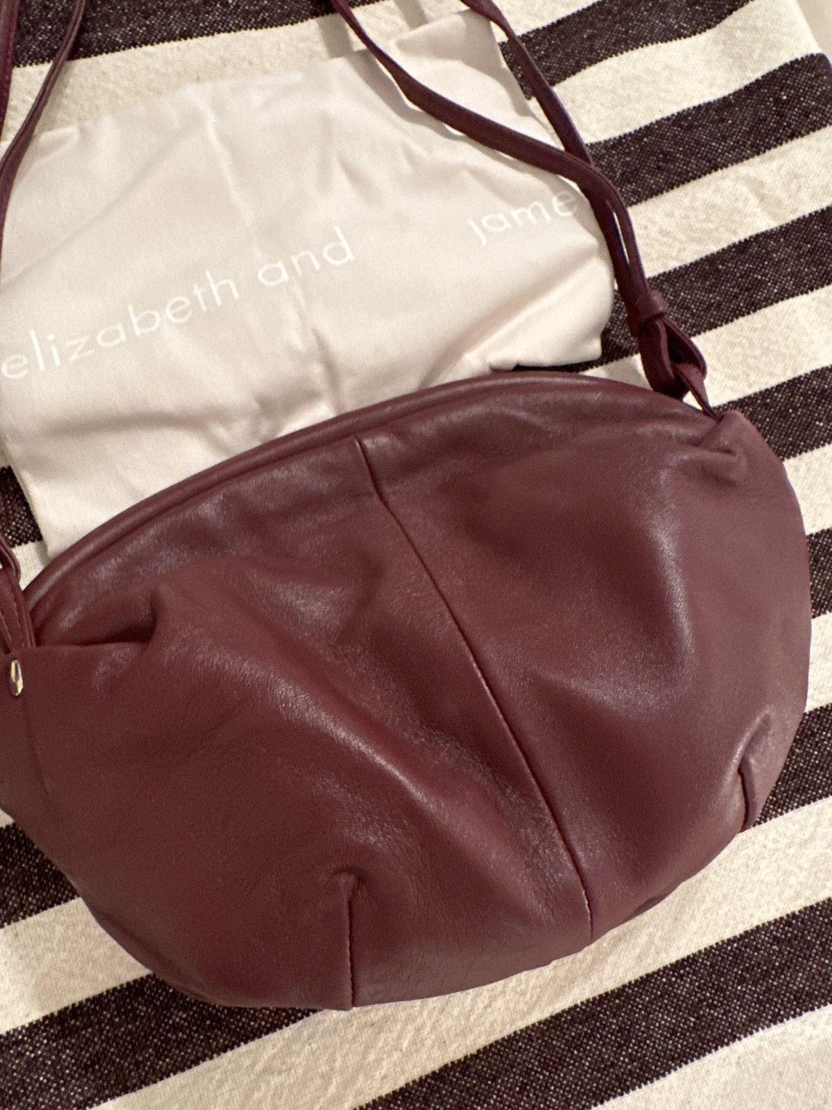Elizabeth and James Elizabeth and James Burgundy Leather Bag Size ONE SIZE - 2 Thumbnail