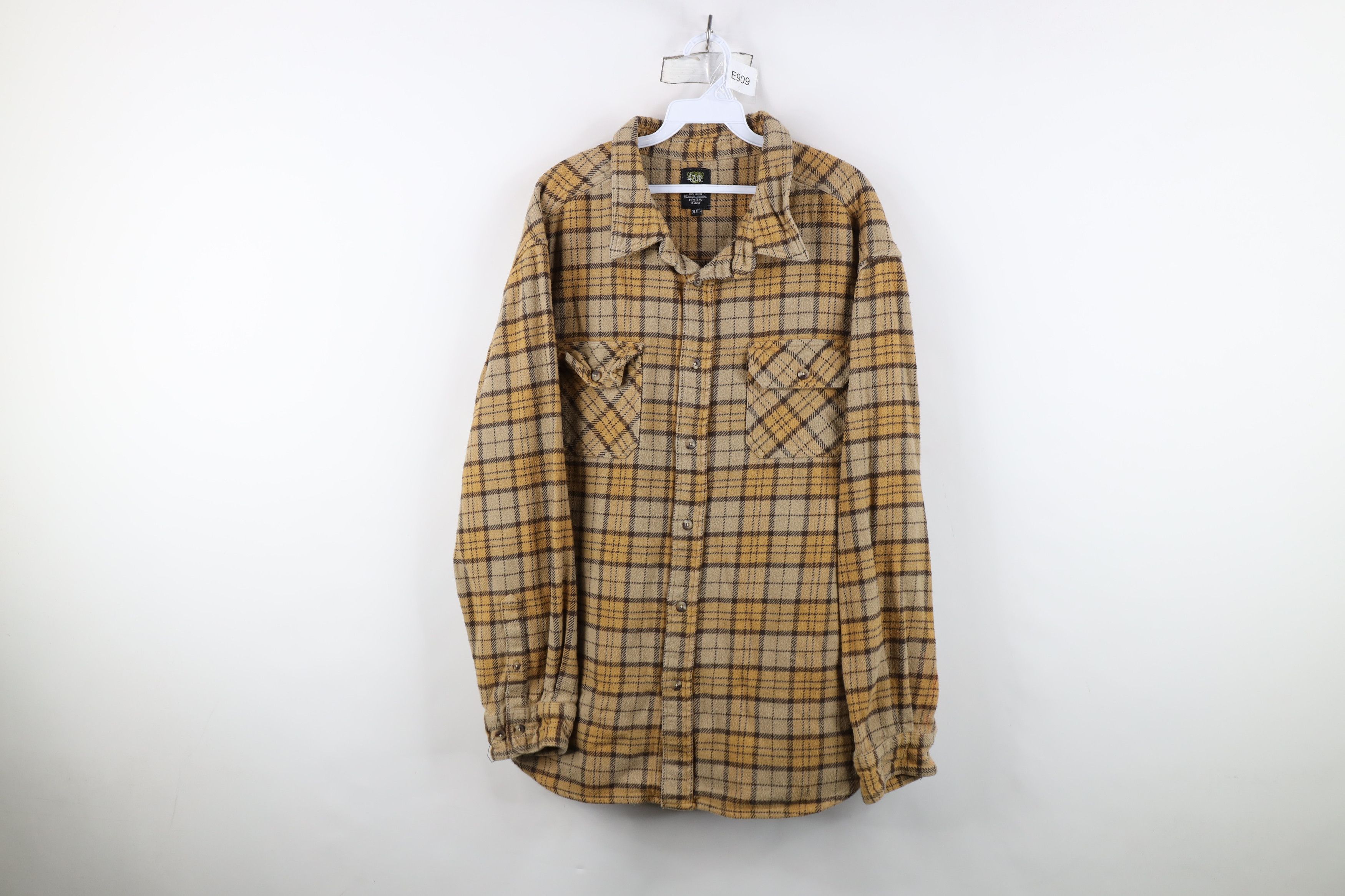 Vintage Vintage 90s Streetwear Flannel Button Shirt Plaid Size US XL / EU 56 / 4 - 1 Thumbnail