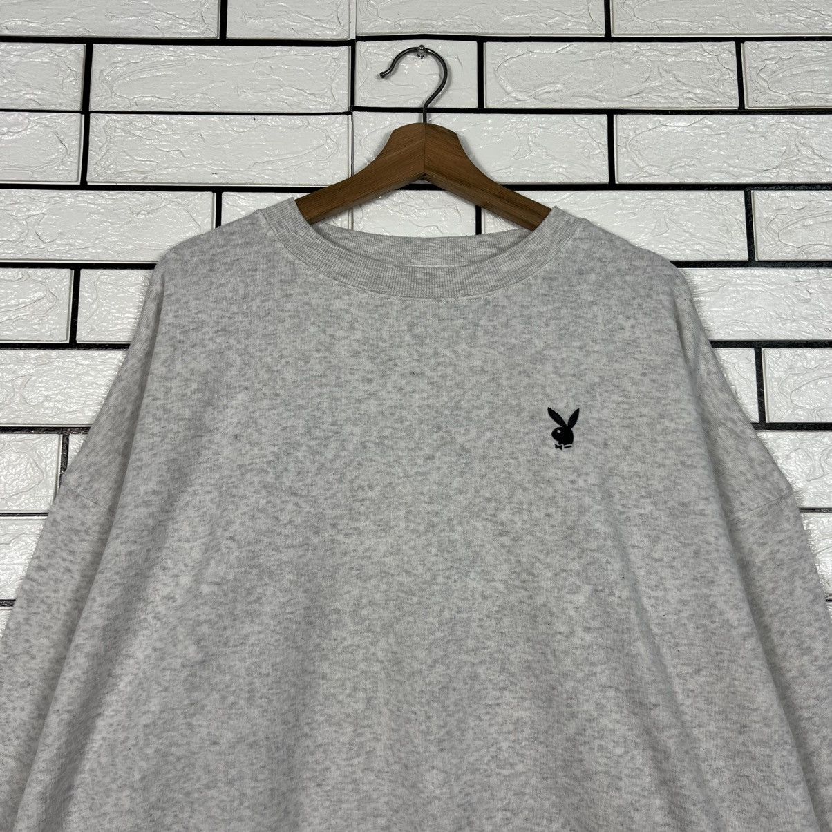 Playboy PLAYBOY Embroidered Big Logo Crewneck Sweatshirt #4247-C193 Size US L / EU 52-54 / 3 - 5 Thumbnail