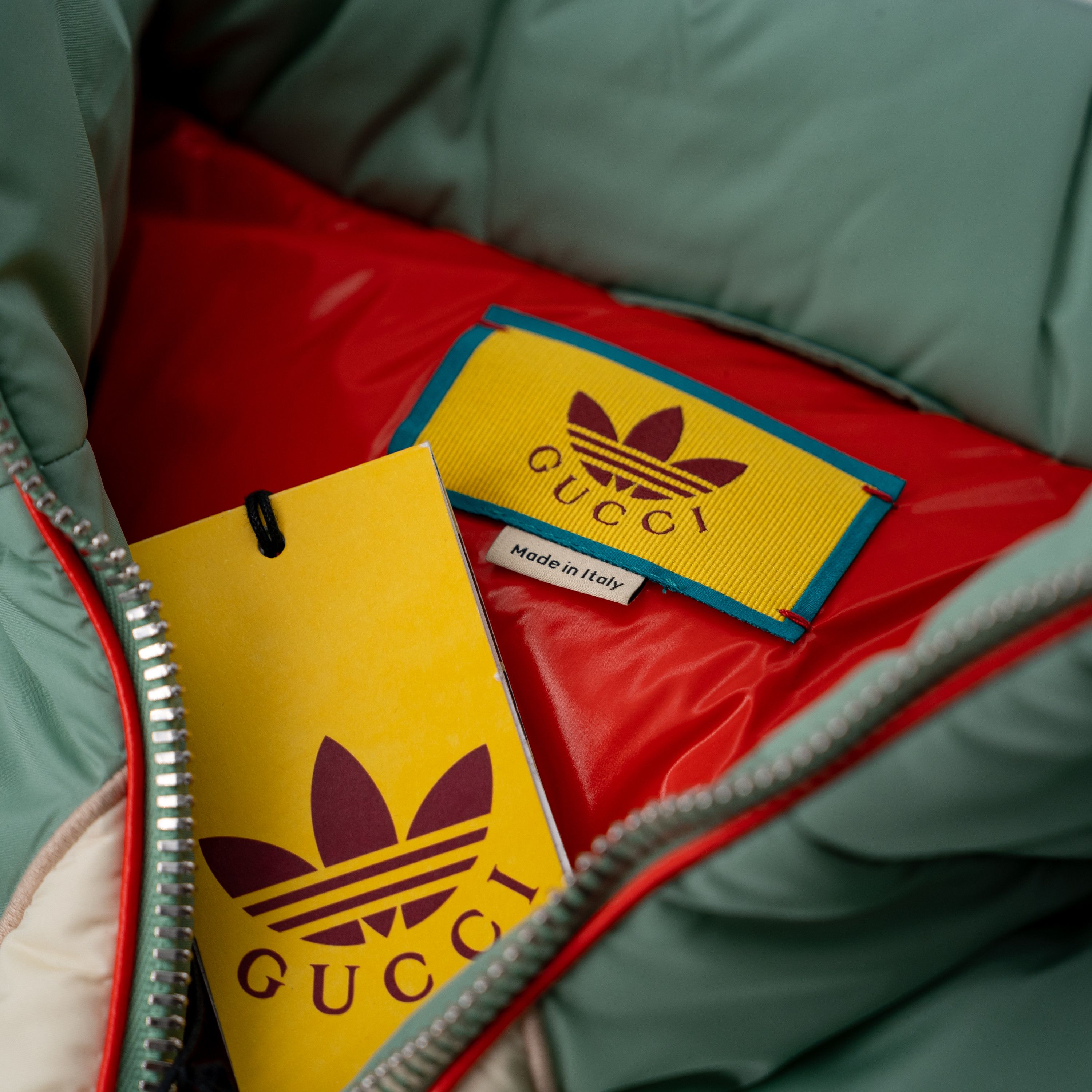 Gucci XS Gucci Adidas Jacket Padded Nylon Bomber Puffer Mint Green Size XS / US 0-2 / IT 36-38 - 7 Thumbnail