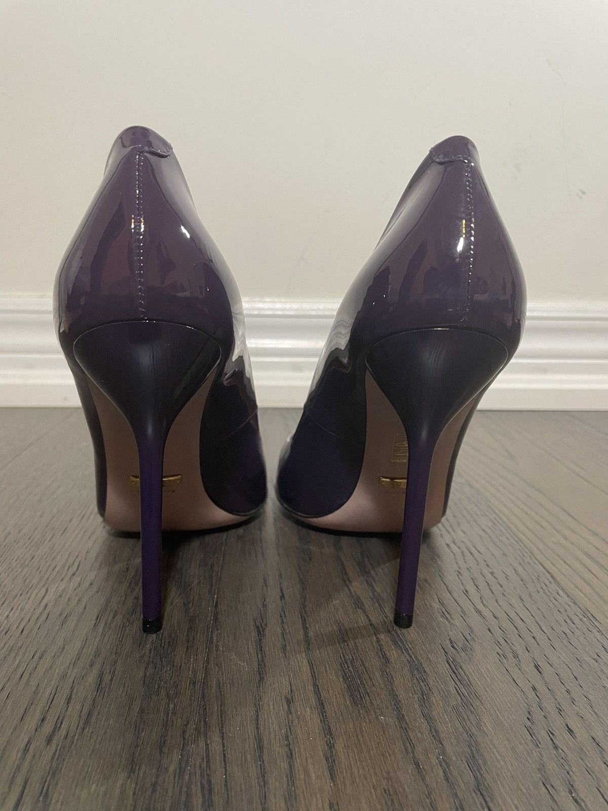 Gucci Gucci Vernice Crystal Melanzana Heels Size US 8 / IT 38 - 4 Thumbnail