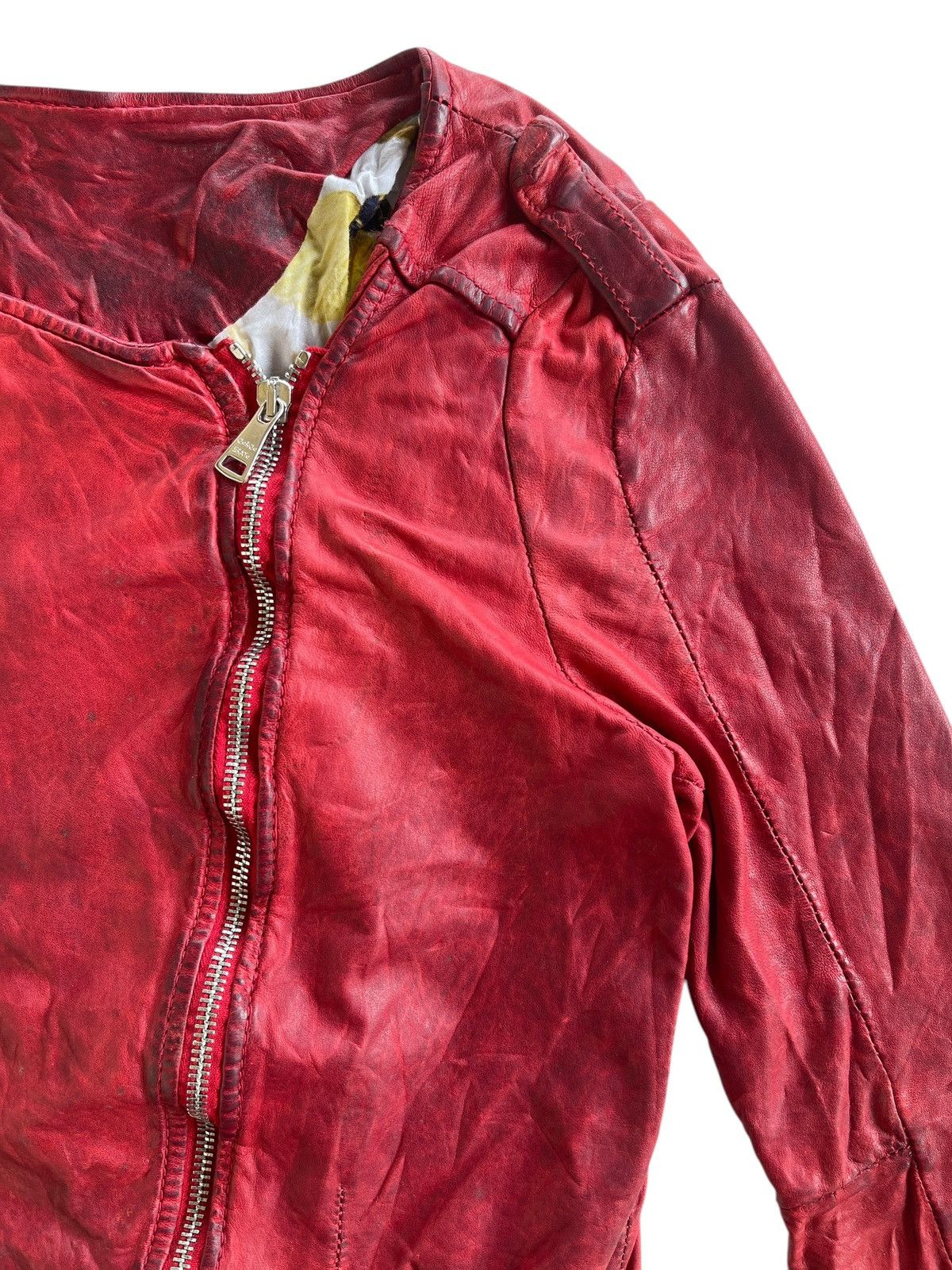 Giorgio Brato Giorgio Brato Leather Dirty Bikers Jacket Size S / US 4 / IT 40 - 12 Thumbnail