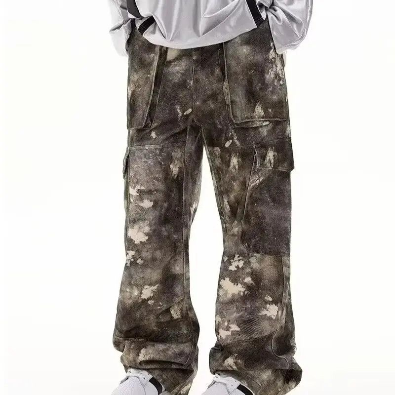 Japanese Brand Retro loose camouflage pocket jeans Size US 32 / EU 48 - 2 Thumbnail