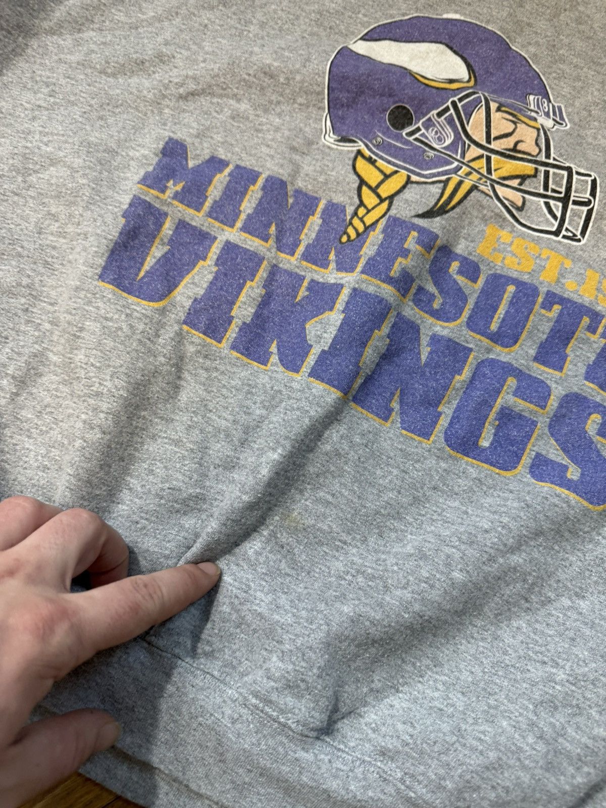 Vintage Vintage Minnesota Vikings Sweatshirt Size US XXL / EU 58 / 5 - 5 Thumbnail