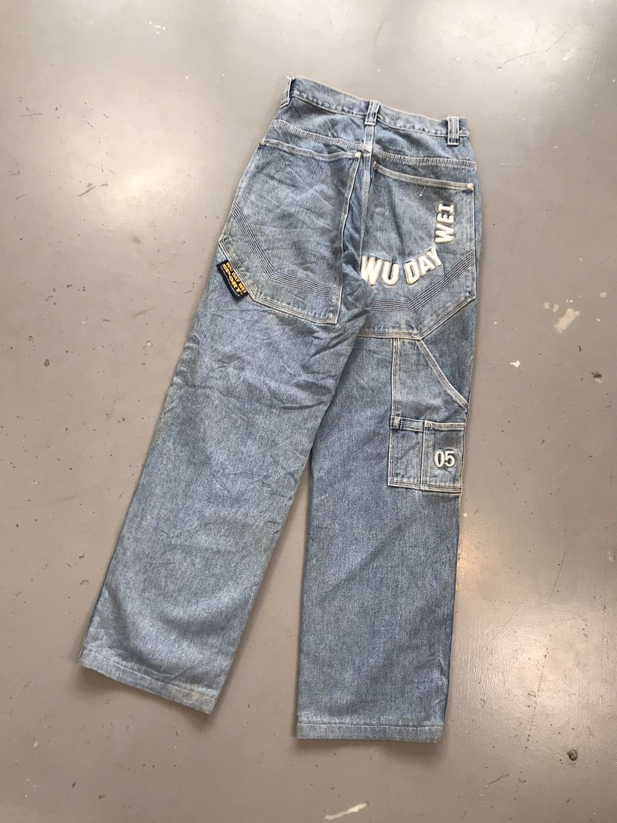 JNCO × Southpole × Vintage Vintage Wu day Wei big pocket Y2K embroidered denim Size US 27 - 9 Thumbnail