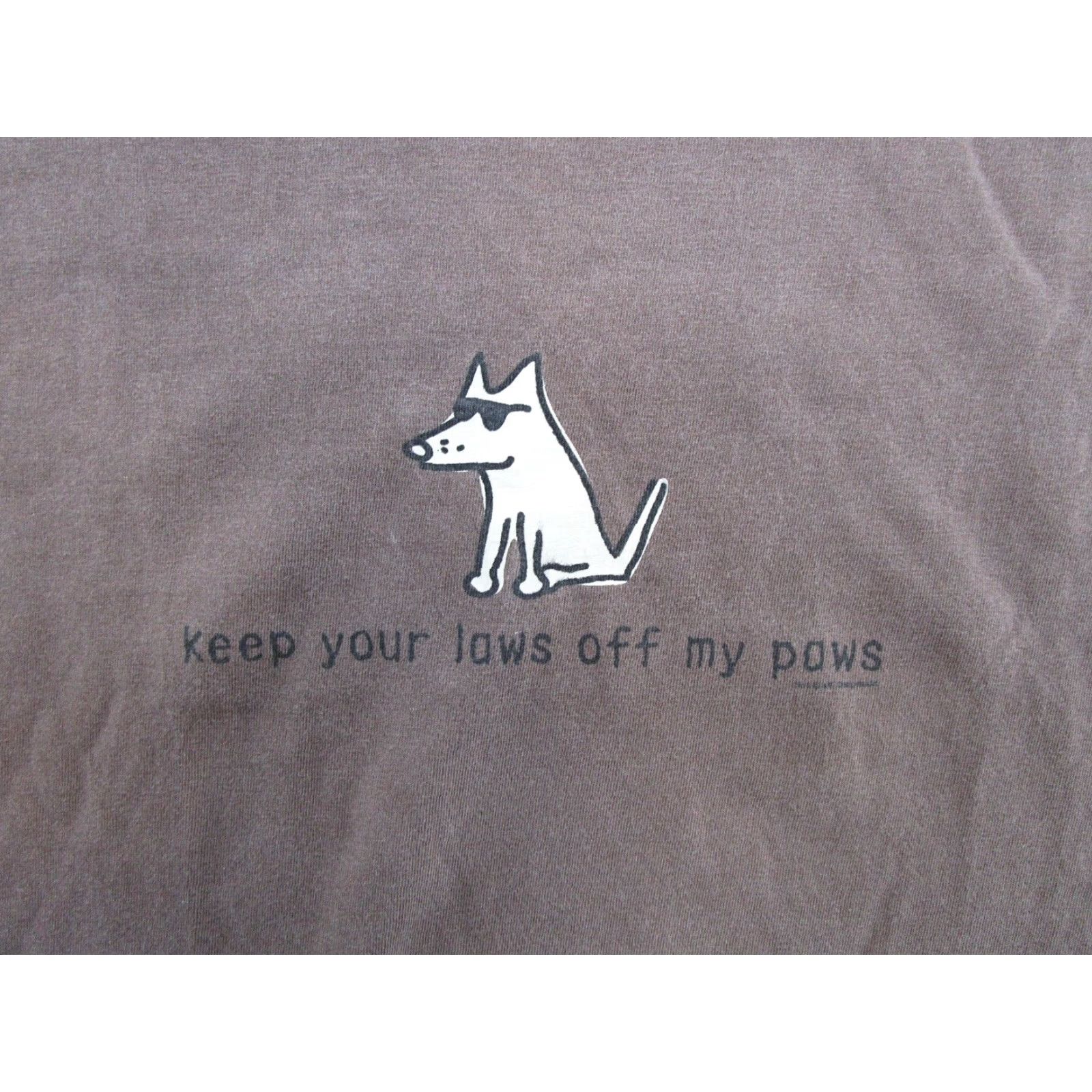 Doublet Its a Dogs Life Keep Your Laws Off My Paws Double Sided Shirt Mens Size L Brown Dog Y2K Size US L / EU 52-54 / 3 - 2 Thumbnail