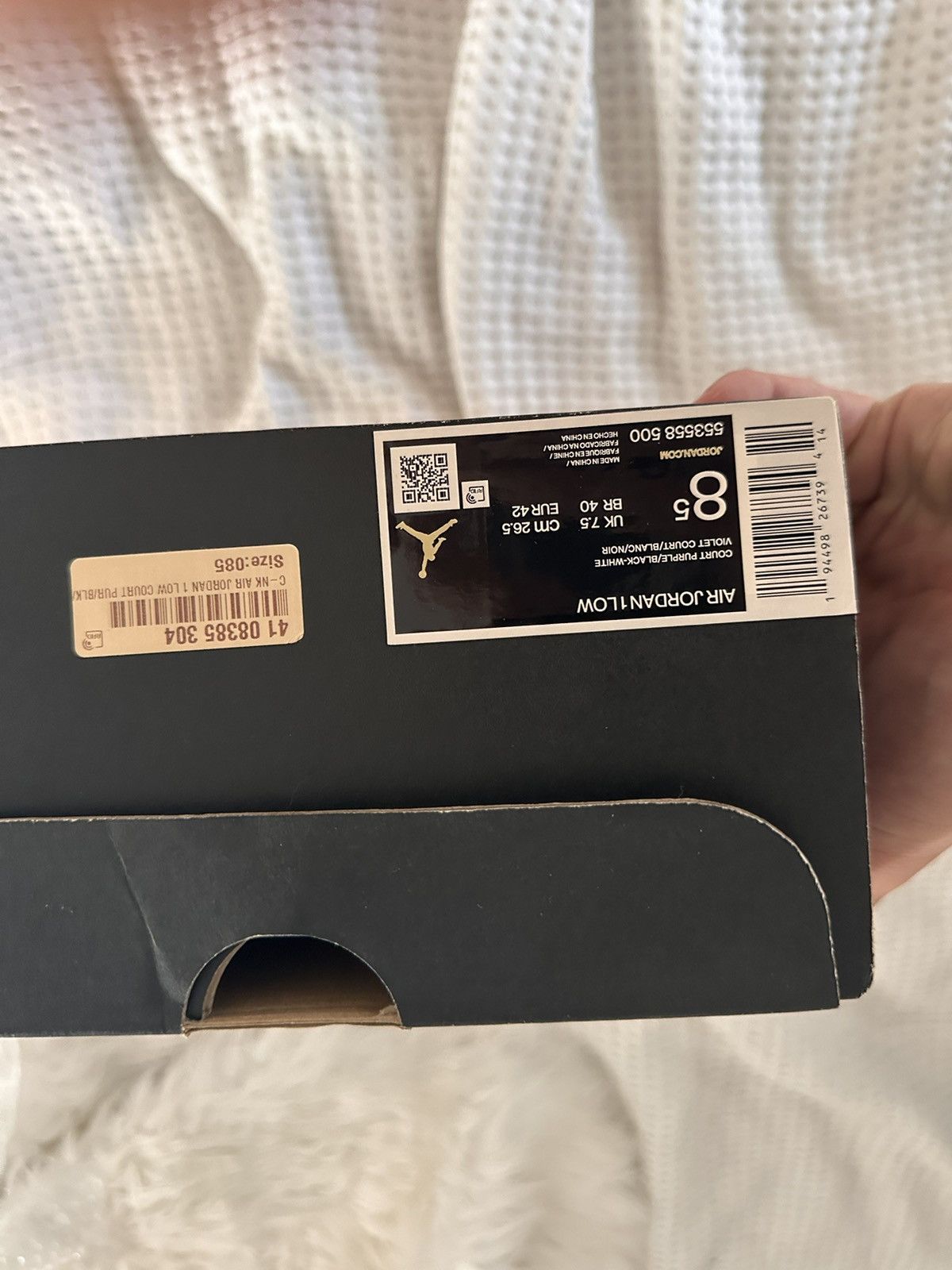Jordan Brand × Nike Jordan 1 Low Court Purple Size US 8.5 / EU 41-42 - 12 Thumbnail