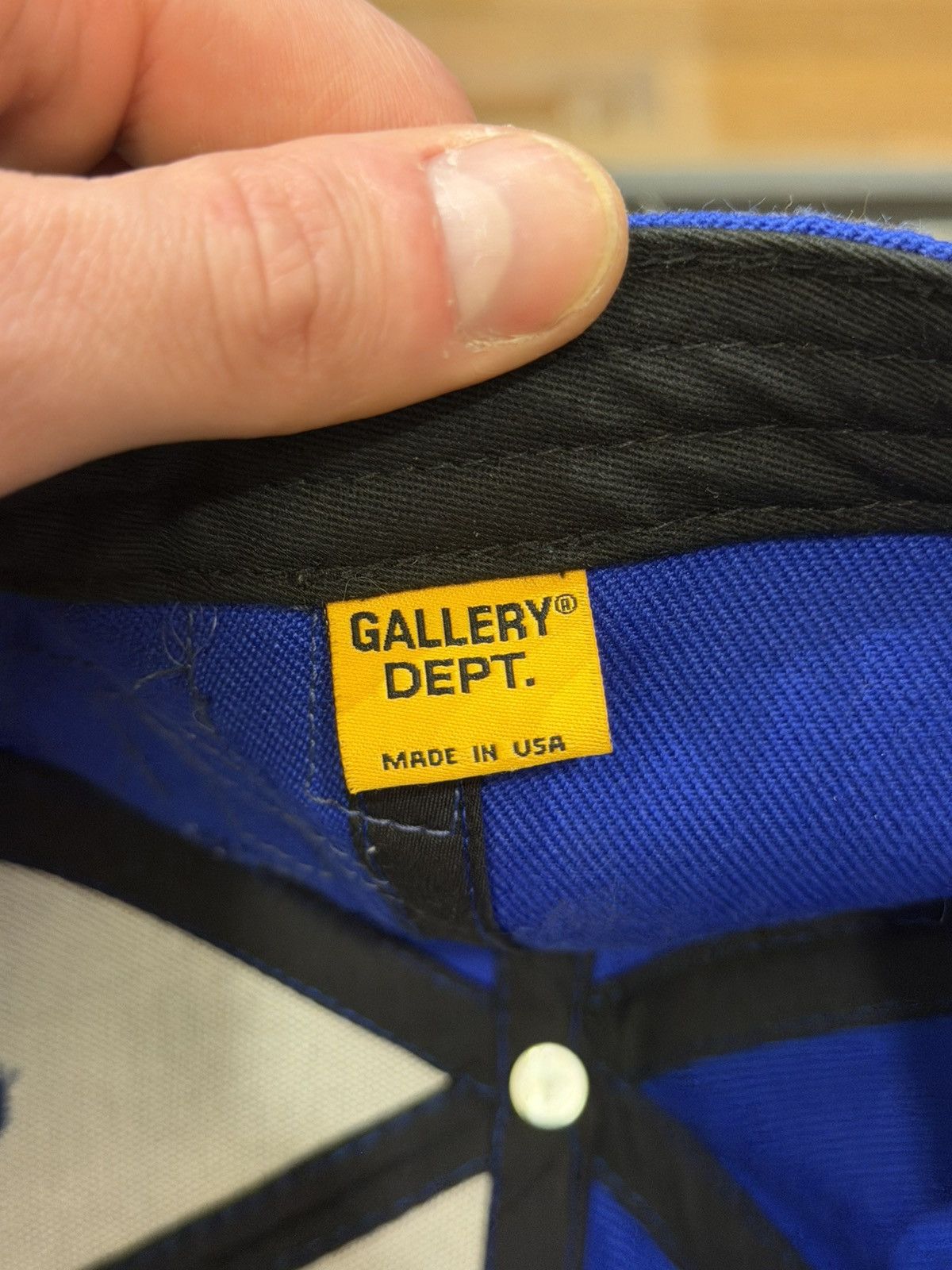 Gallery Dept. Gallery Dept. “Art That Kills” G Patch Fitted Hat - Blue Size ONE SIZE - 8 Thumbnail