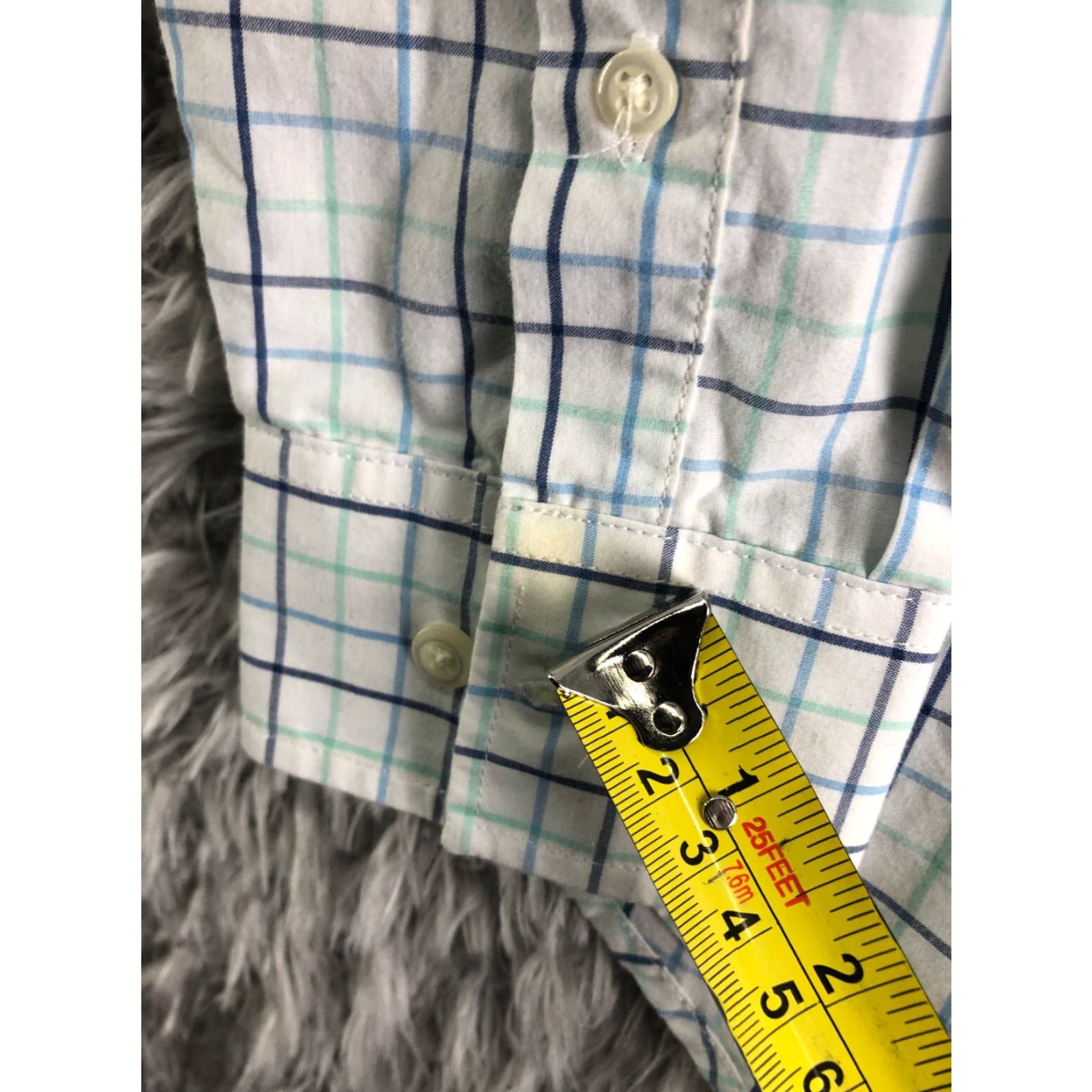 Croft & Barrow Croft & Barrow Mens Size S White Striped Long Sleeve Button Down Collar Shirt Size US S / EU 44-46 / 1 - 4 Thumbnail