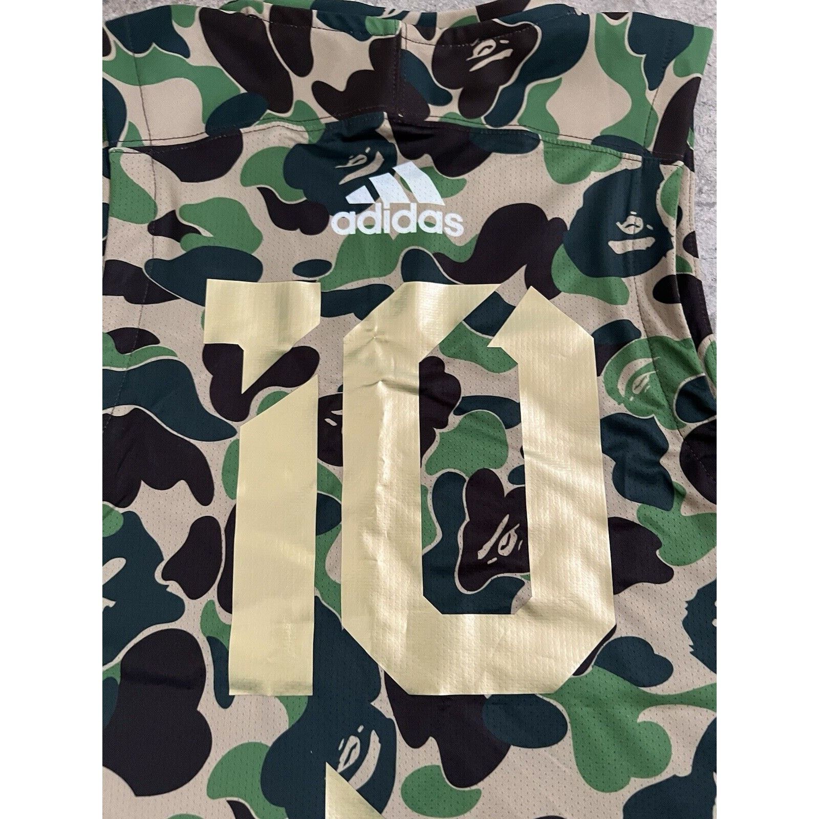Bape BAPE x Adidas Camo Shark Jersey Super Bowl 7x7 Player Issue Size US M / EU 48-50 / 2 - 4 Thumbnail