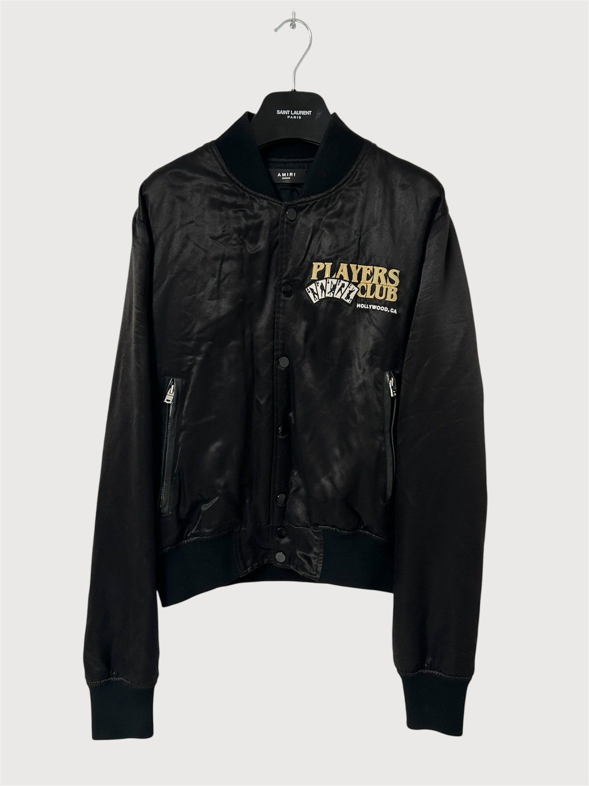 Amiri 2017 Players Club Satin Bomber Size US M / EU 48-50 / 2 - 1 Thumbnail