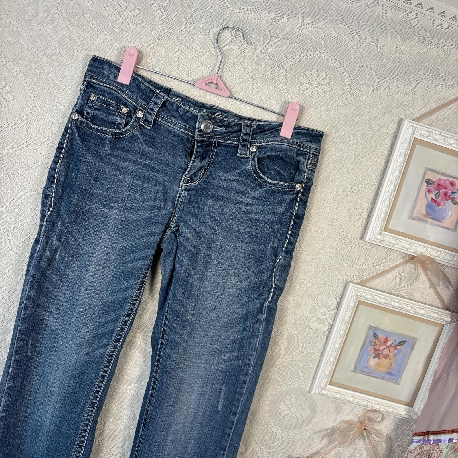 Other y2k miss me inspired embroidered flare jeans Size 28" / US 6 / IT 42 - 6 Thumbnail