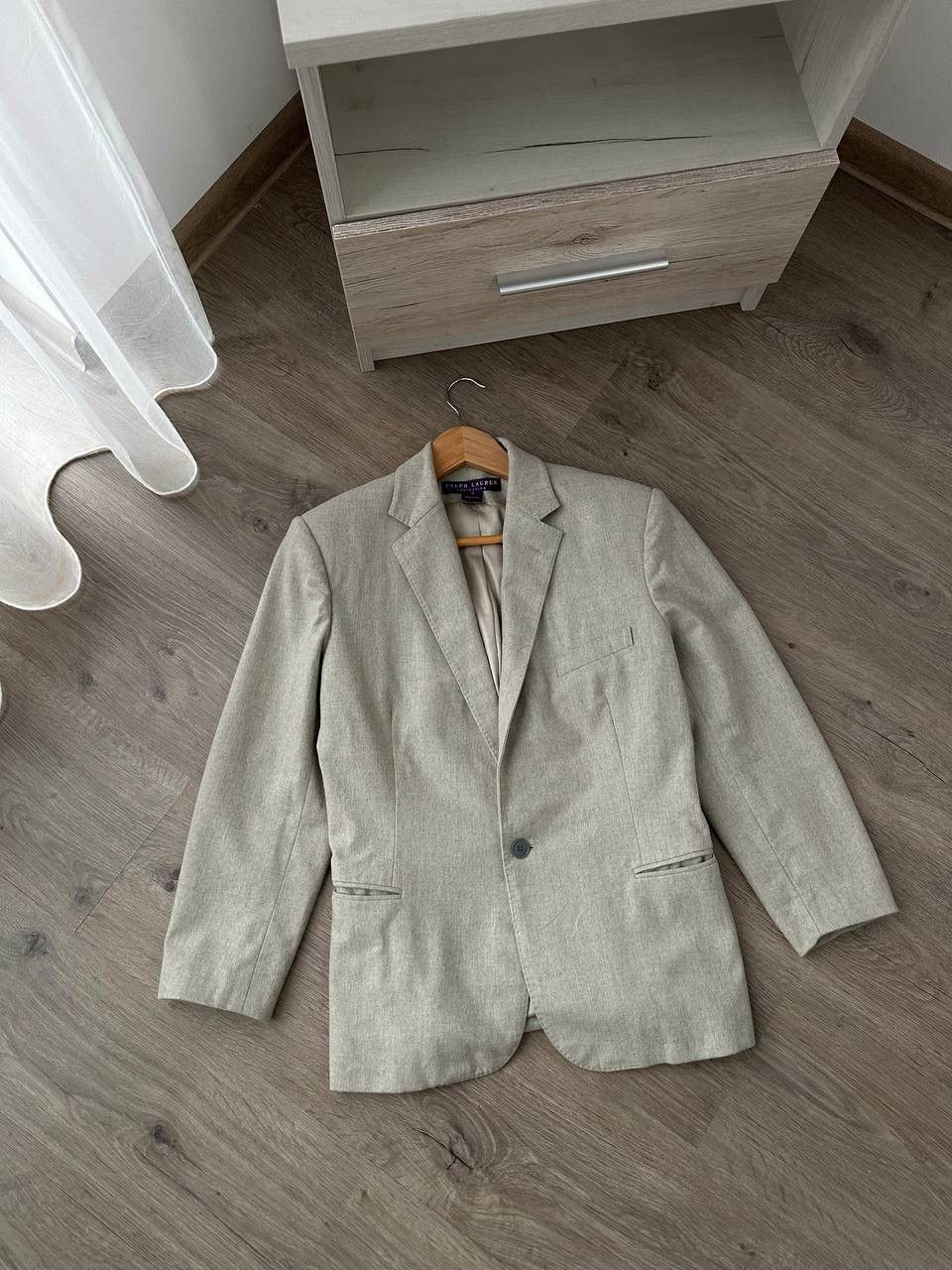Polo Ralph Lauren × Vintage Vintage Polo Ralph Lauren Merino Wool Women’s White Blazer Size M / US 6-8 / IT 42-44 - 2 Thumbnail