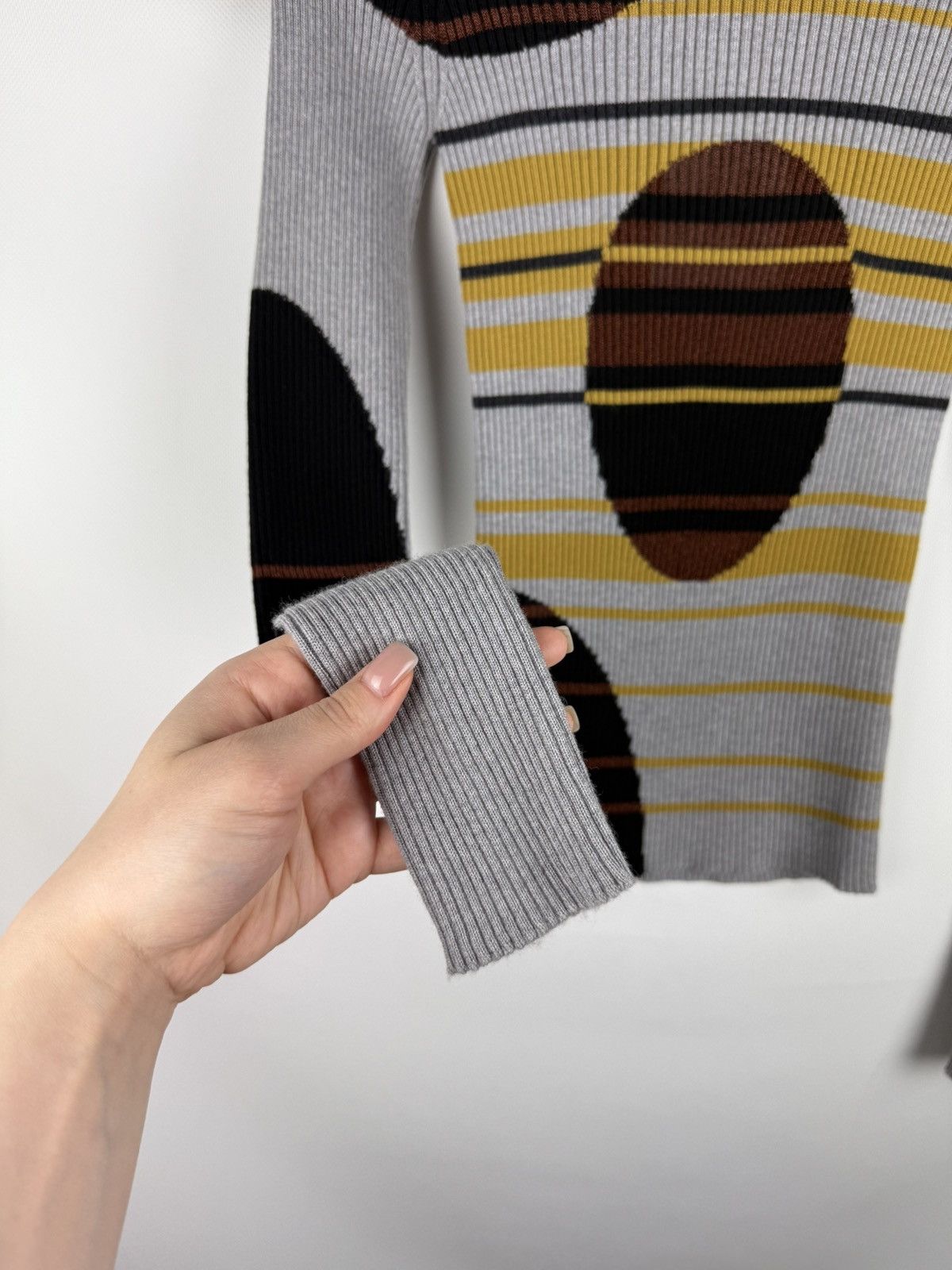 Maison Margiela Margiela Runaway Geometric Pattern Wool Sweater Pullover Size S / US 4 / IT 40 - 11 Thumbnail