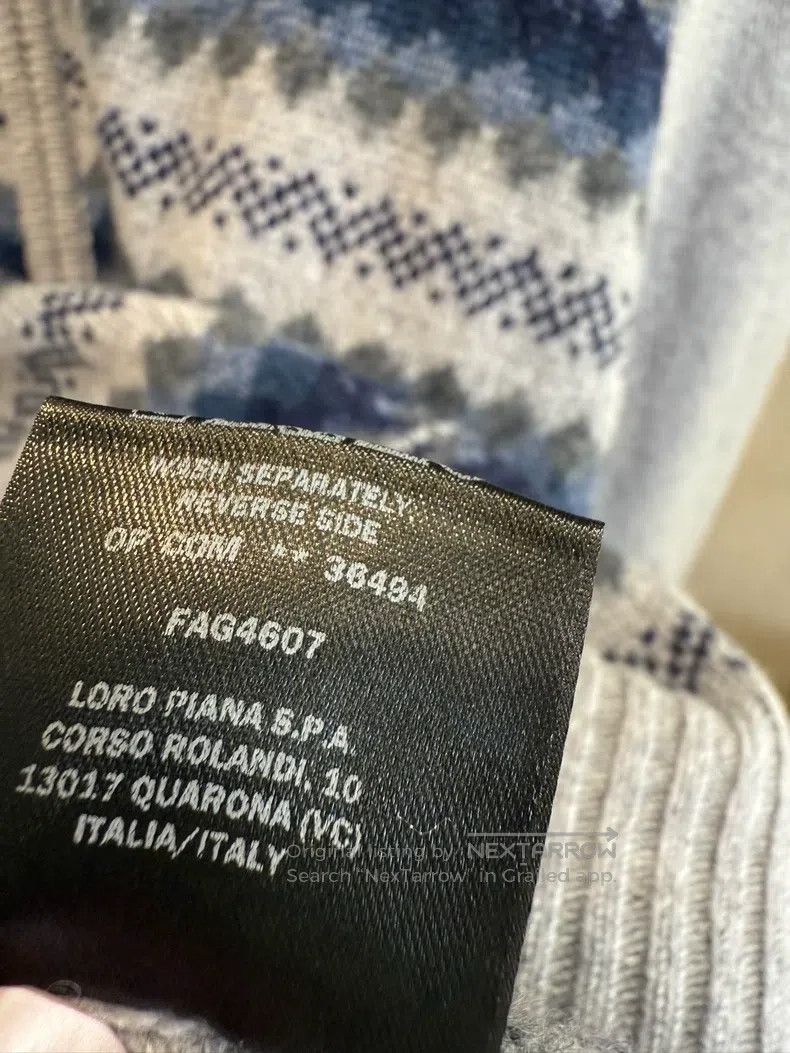 Loro Piana Loro Piana Fair Isle Hooded Cardigan, 60% Cashmere + 30% M Size US M / EU 48-50 / 2 - 7 Thumbnail