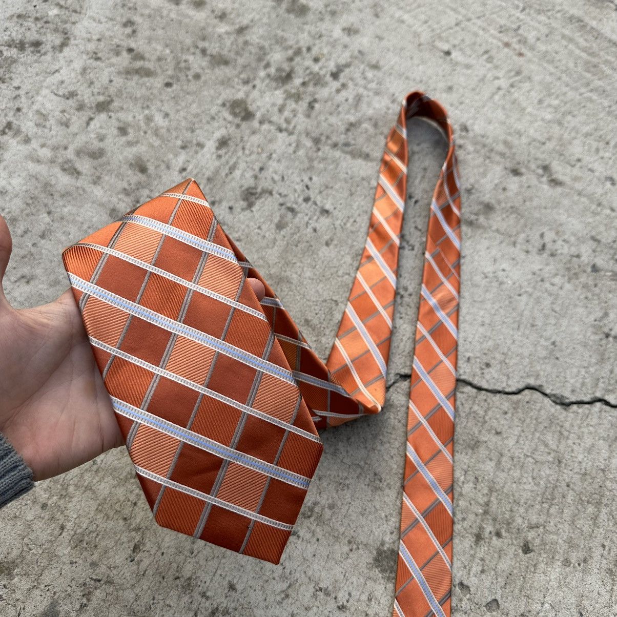 Michael Kors Luxury Michael Kors Tie Silk Old Money Orange Size ONE SIZE - 11 Thumbnail
