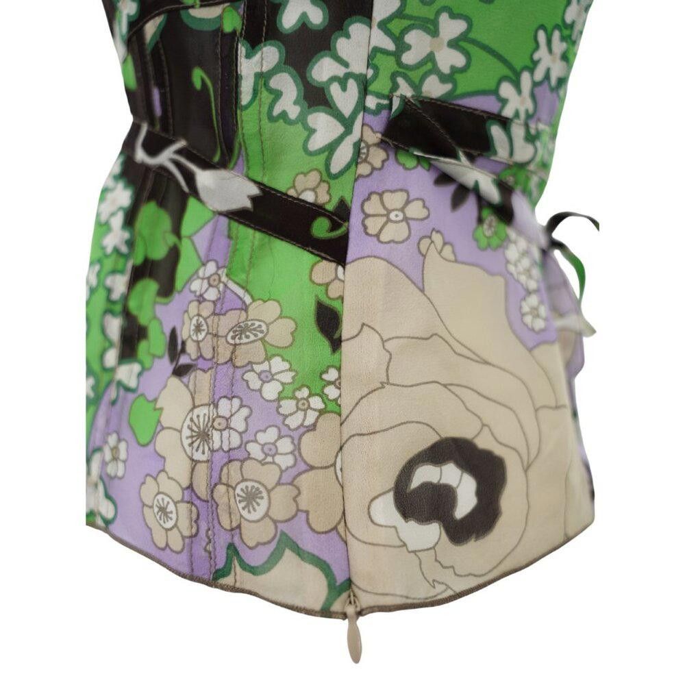 Designer Ectetera Tie Waist Floral Tank Size 0/XS Size XS / US 0-2 / IT 36-38 - 7 Thumbnail