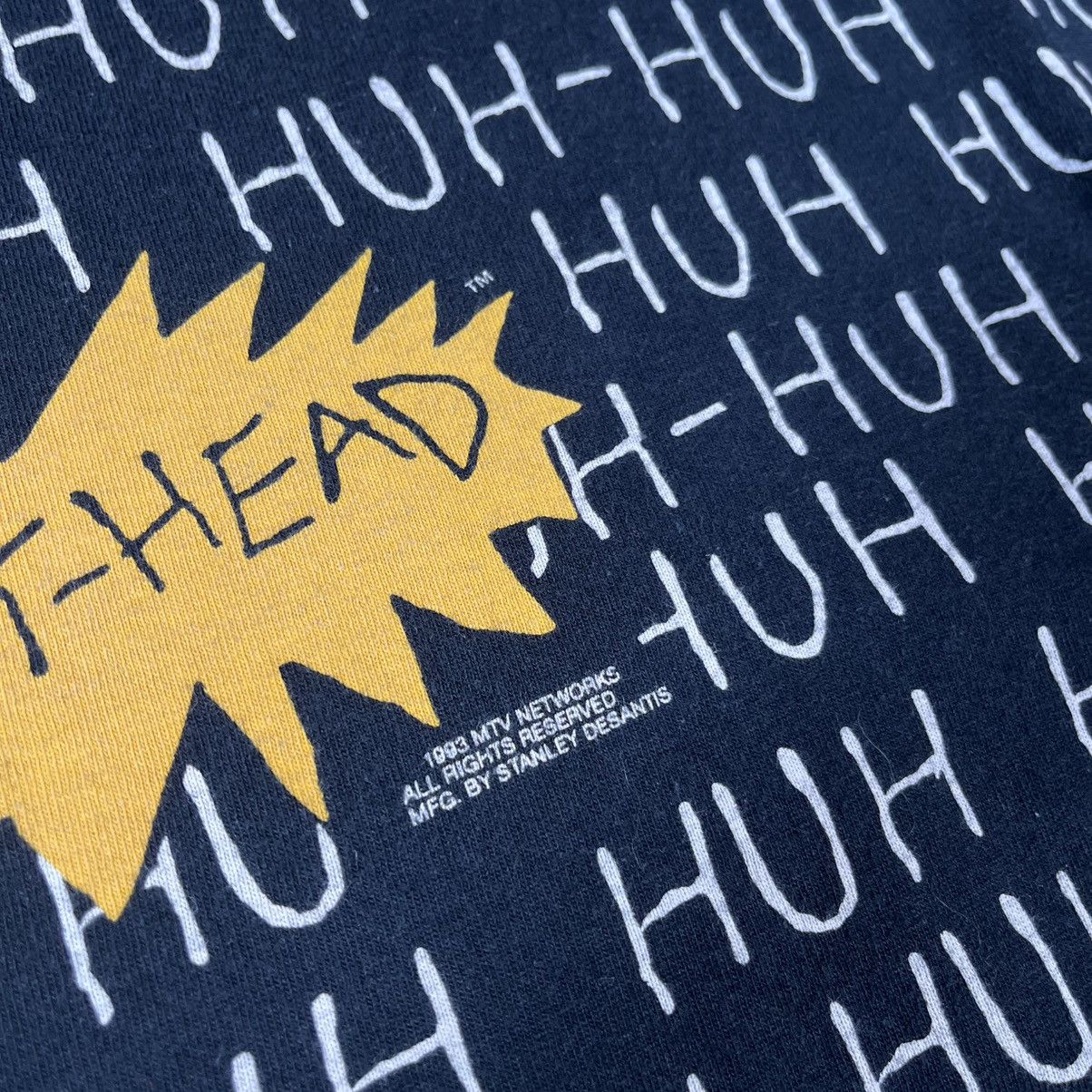Fruit Of The Loom Vintage Merch Y2K 1993 MTV Beavis And Butthead Print T Shirt Size US XL / EU 56 / 4 - 7 Thumbnail
