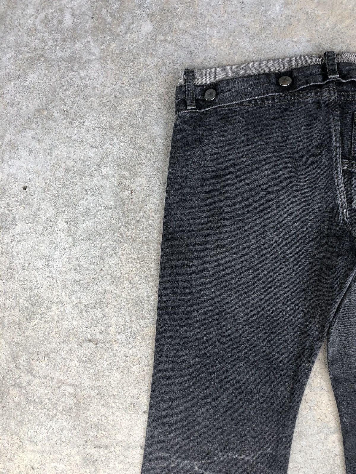 If Six Was Nine Japanese Platium Moussy Flared Jeans Distressee Jeans Size US 31 - 9 Thumbnail