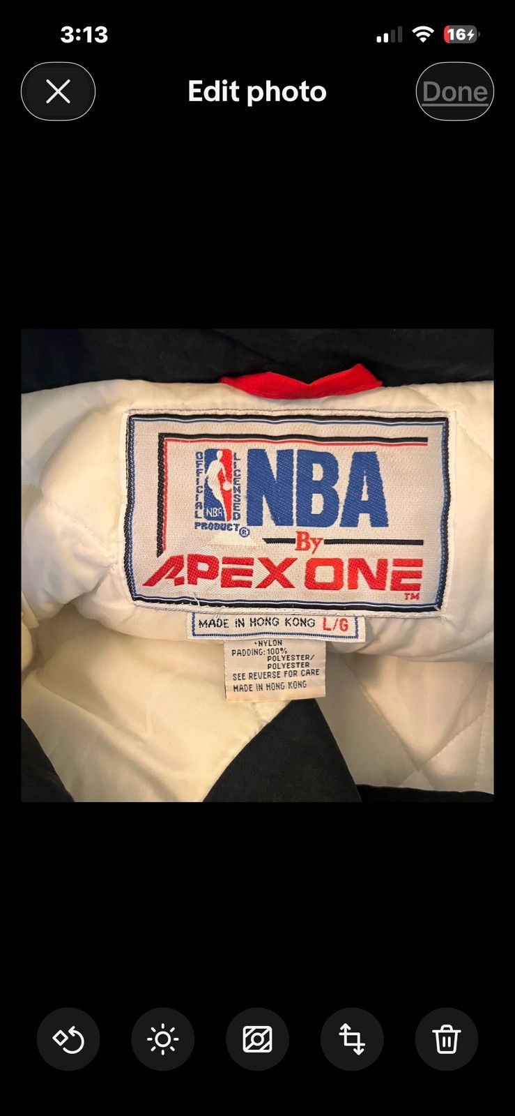 Apex One Vintage 90s chicago bulls jordan era bomber jacket hood Size US L / EU 52-54 / 3 - 8 Thumbnail