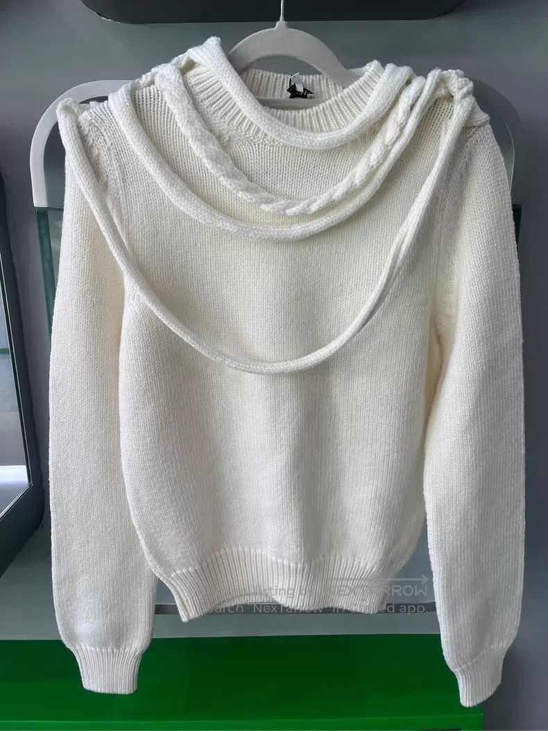 Loewe Loewe Solid Color Crewneck Sweater - White Size S / US 4 / IT 40 - 1 Thumbnail