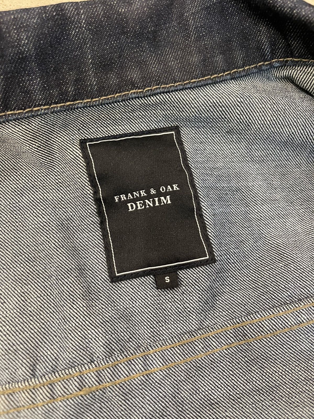 Designer × Frank And Oak × Vintage Frank And Oak Dark Denim Jacket Designer Streetwear Opium Size US S / EU 44-46 / 1 - 3 Thumbnail