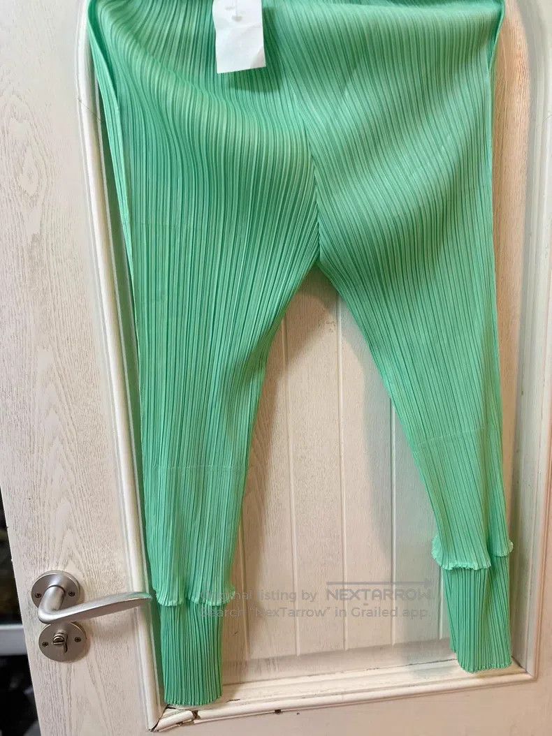 Issey Miyake Issey Miyake Green Long-Sleeve Top Size L / US 10 / IT 46 - 5 Thumbnail