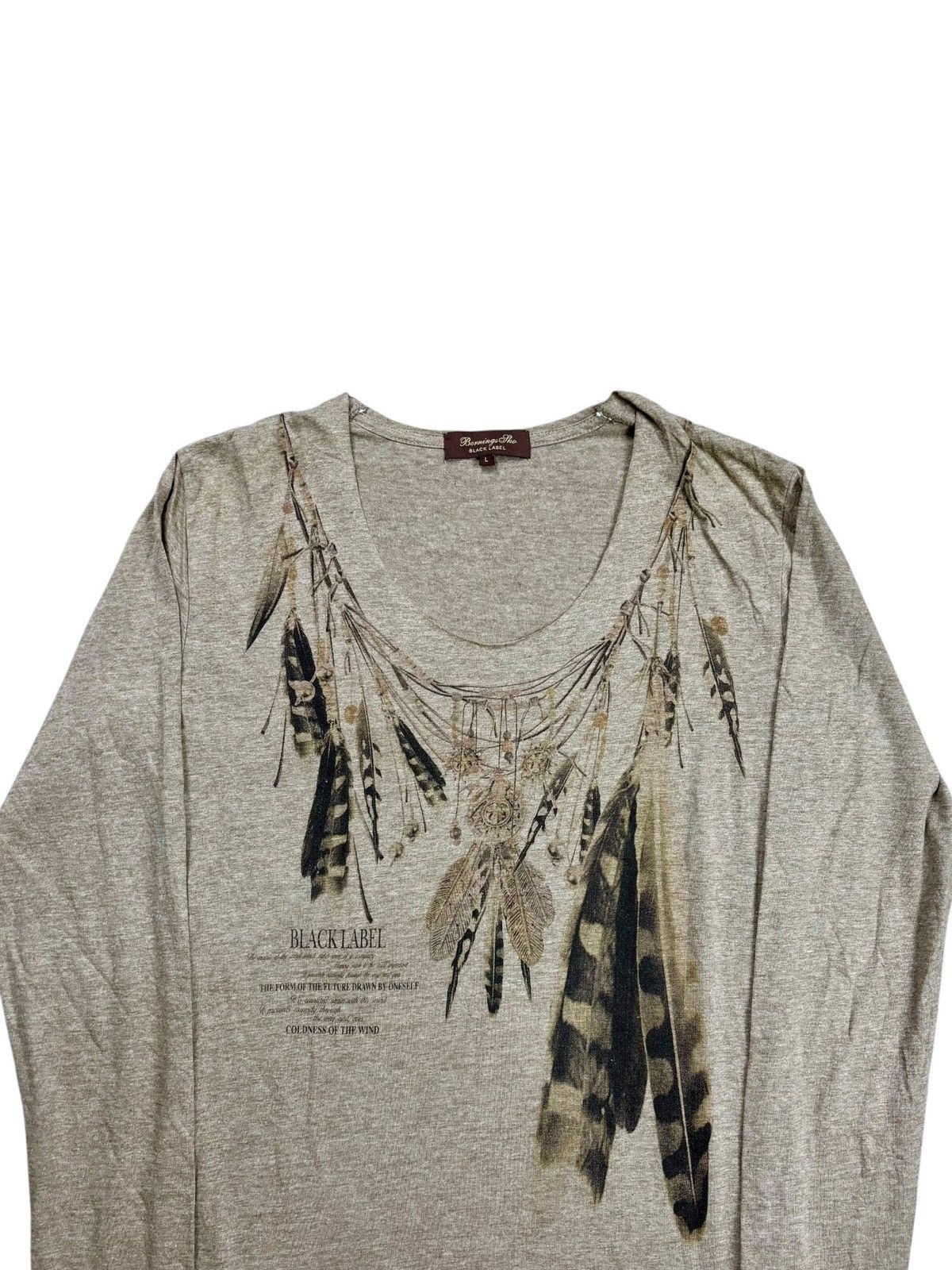 GOA 2000s Berning-sho - Feather Of Heaven V-Neck Tee Size US M / EU 48-50 / 2 - 5 Thumbnail