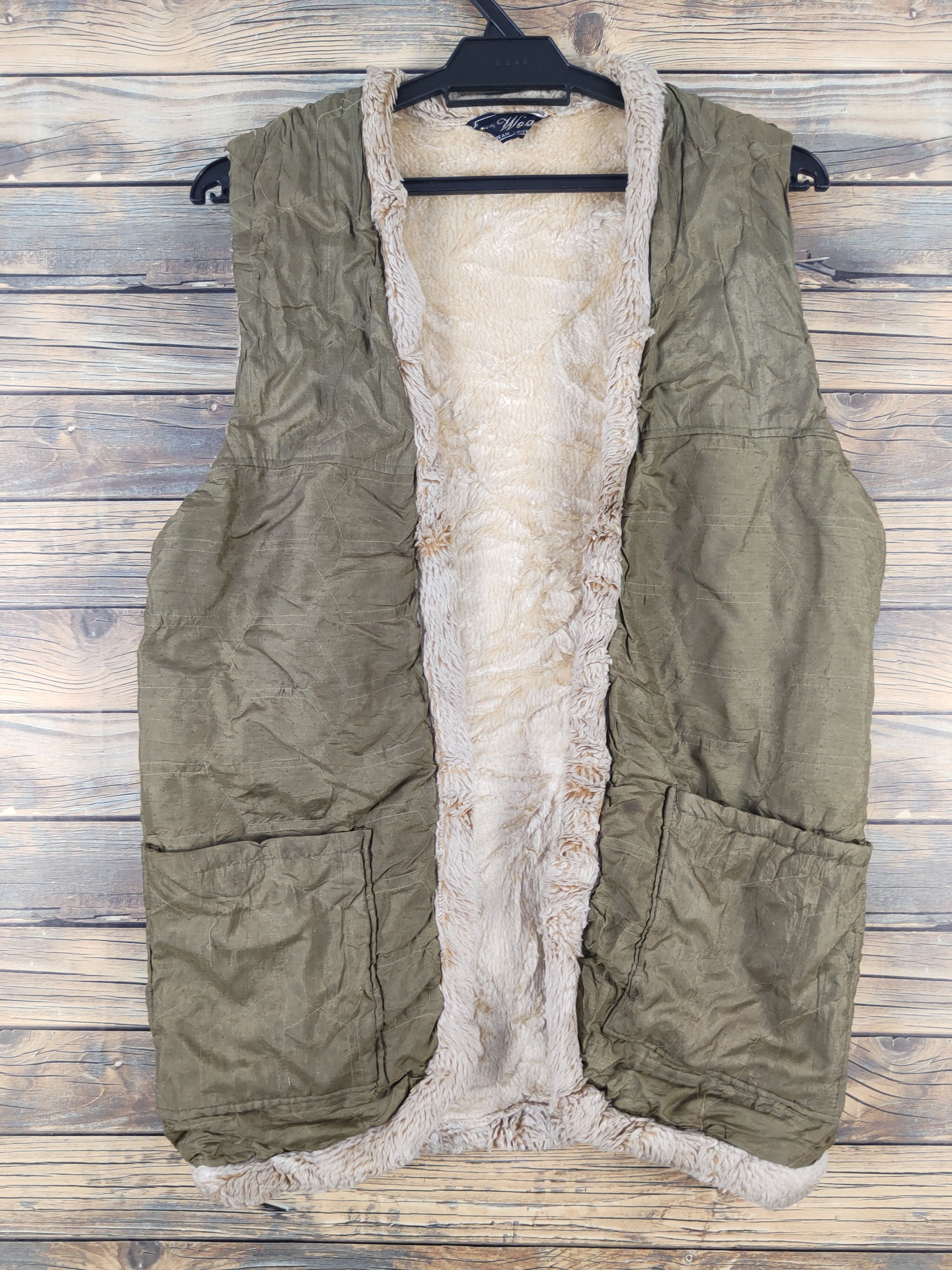 Japanese Brand × Vintage Vintage "Dream Friend"Japanese Brand Olive Fur Mohair Vests Size US M / EU 48-50 / 2 - 1 Thumbnail
