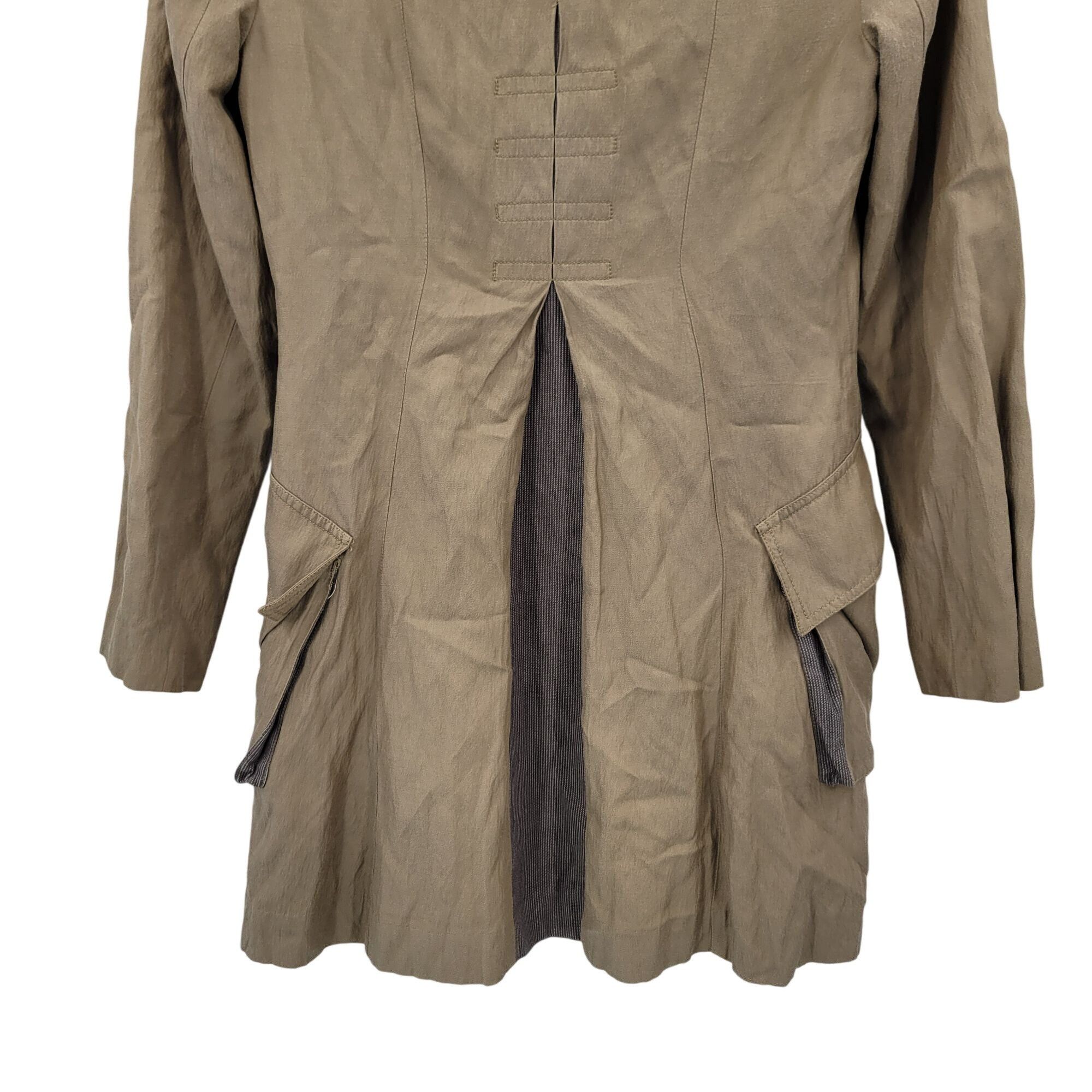 Other CAbi Sz XS Treasure Hunter Brown Flared Long Button Trench C Size XS / US 0-2 / IT 36-38 - 10 Thumbnail